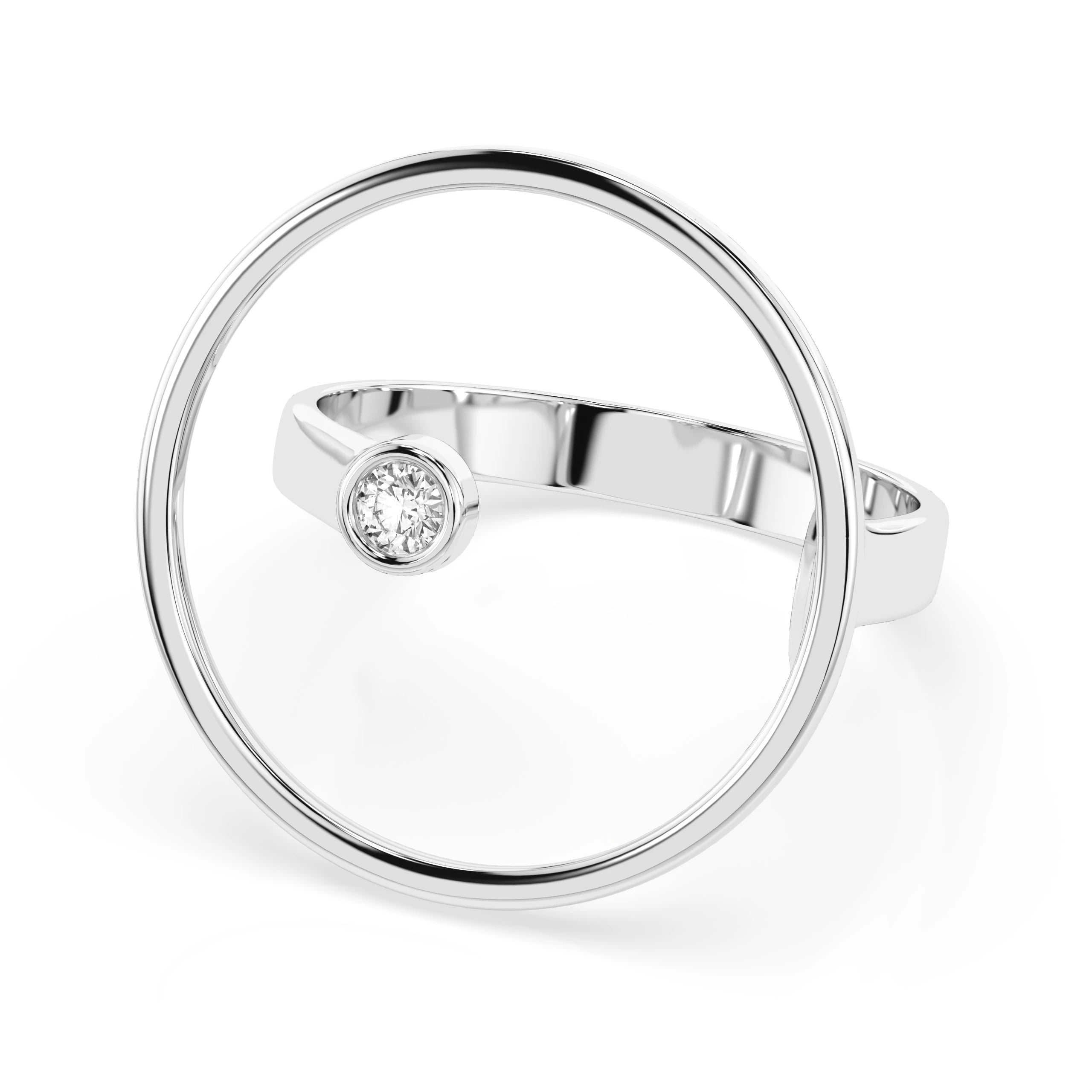 Minimalism Ring (Round), 0.03 ct — 101-10077