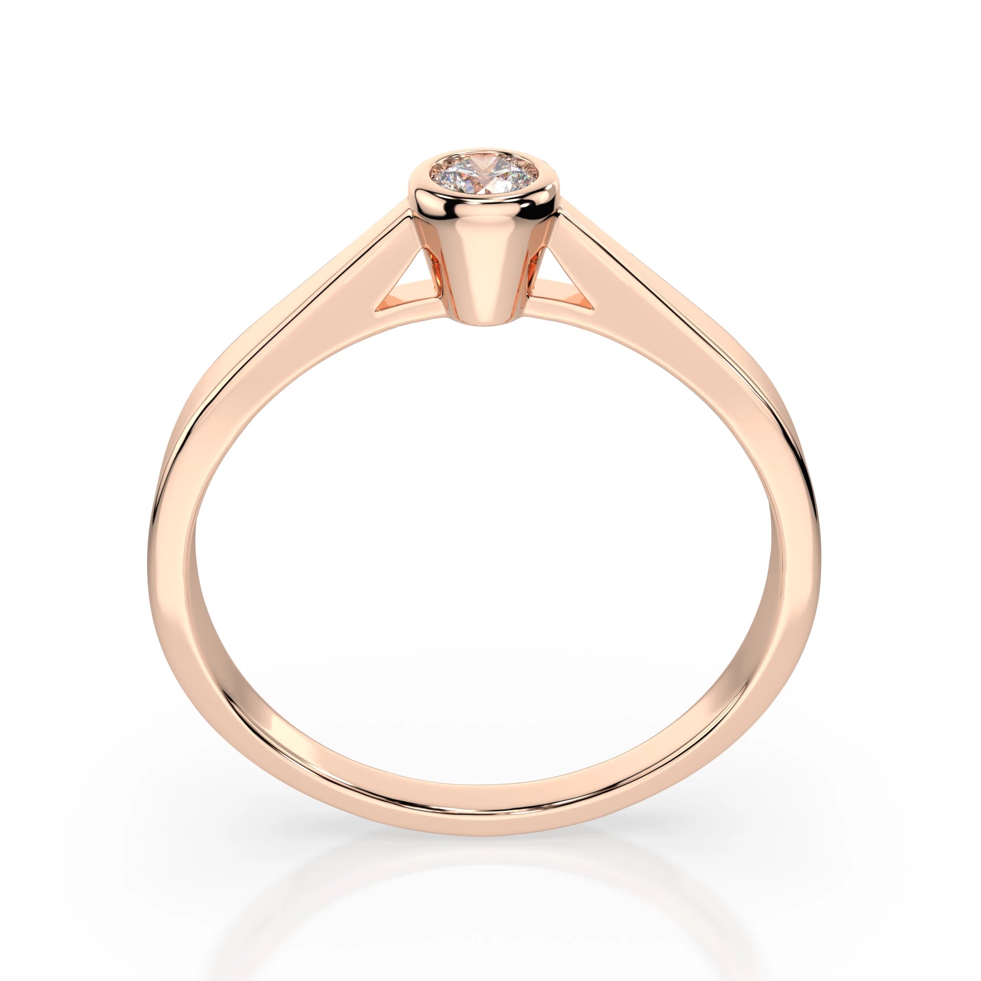 Solitaire Ring (Round), 0.05 ct — 101-10010(2.3)