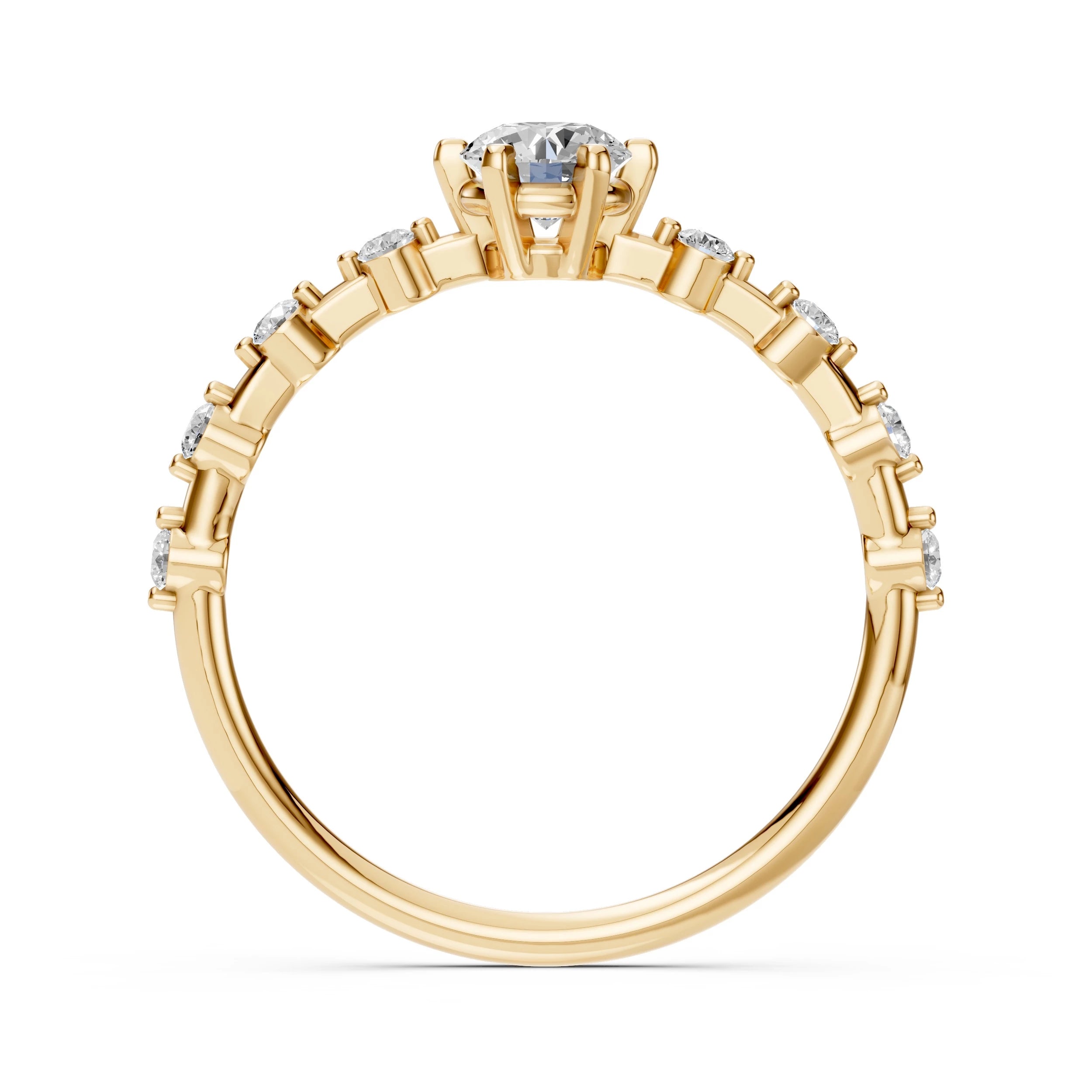Solitaire Eternity Ring (Round), 0.4 ct — 101-10144(4.7)