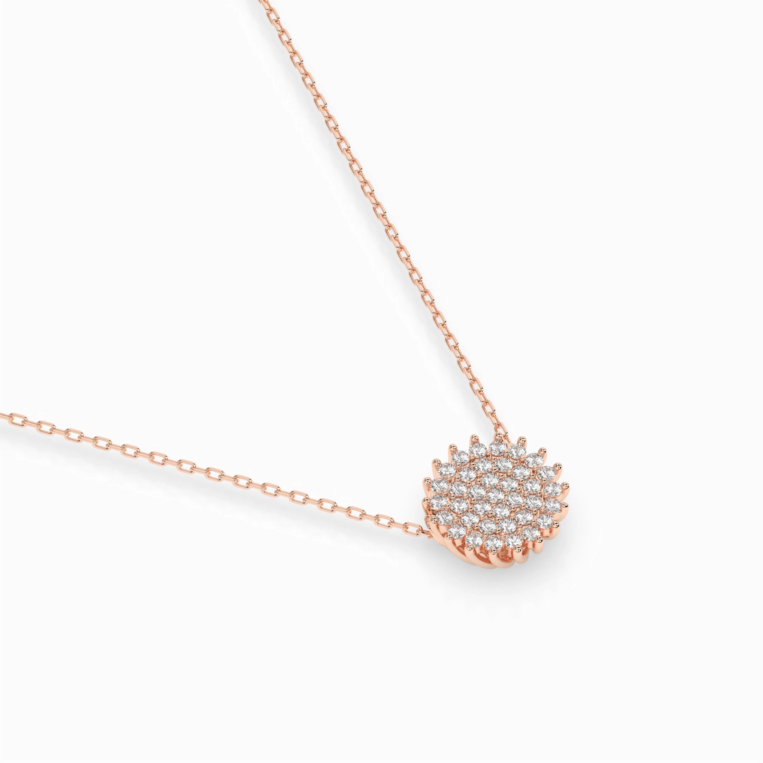 Illusion Necklace (Round), 0.15 ct — 104-10052