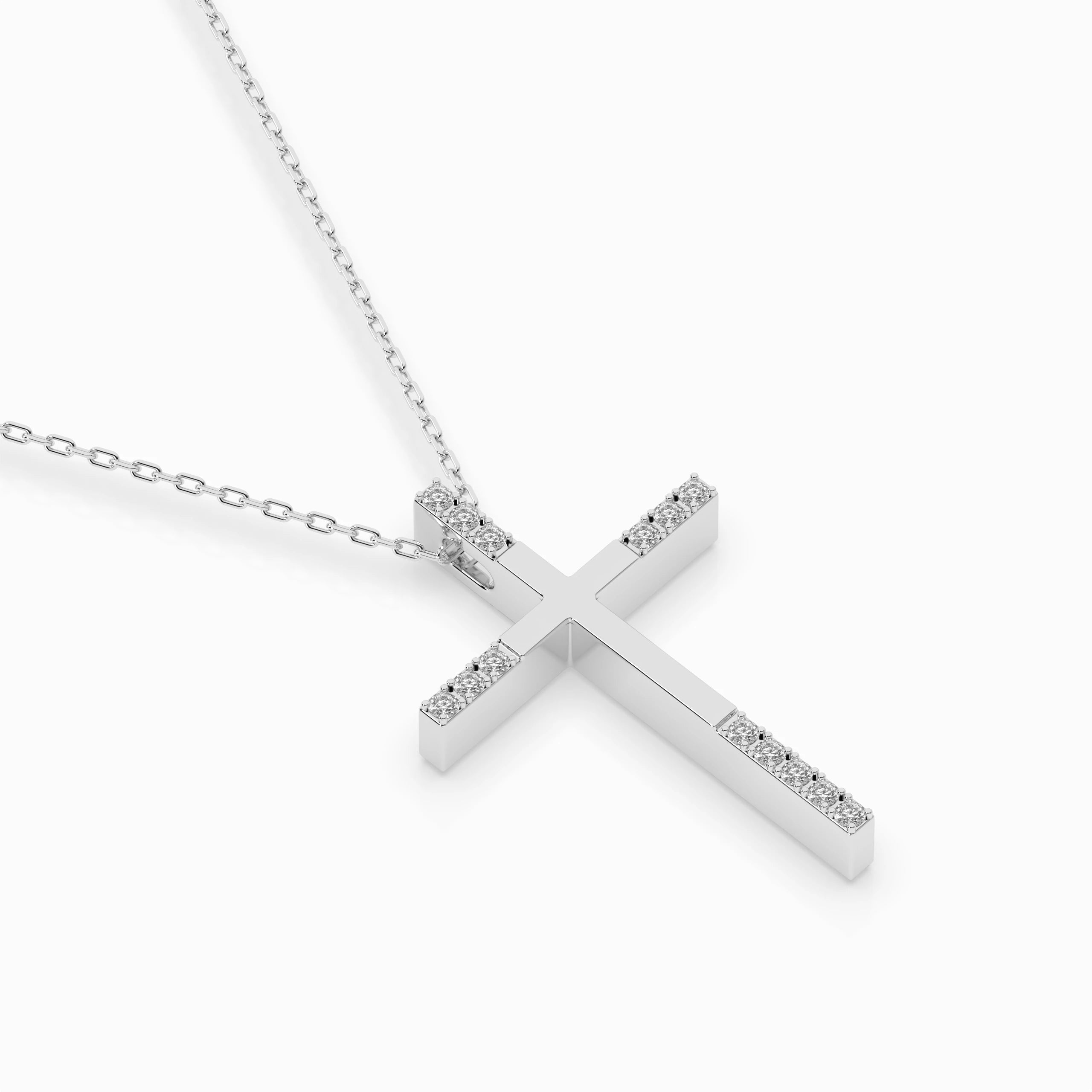 Minimalism Necklace (Round), 0.08 ct — 104-10016