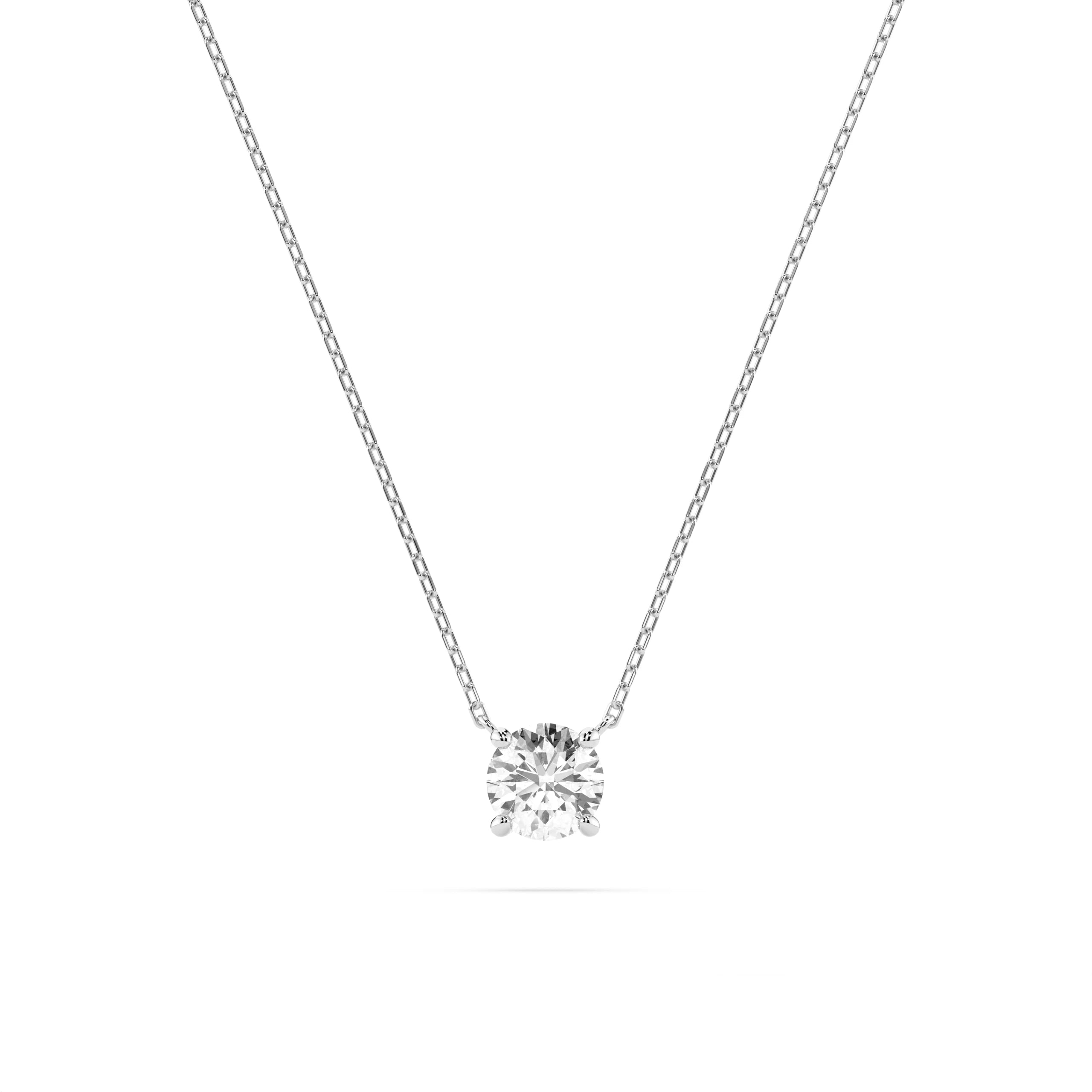 Solitaire Necklace (Round), 0.3 ct — 104-10040(4.2)