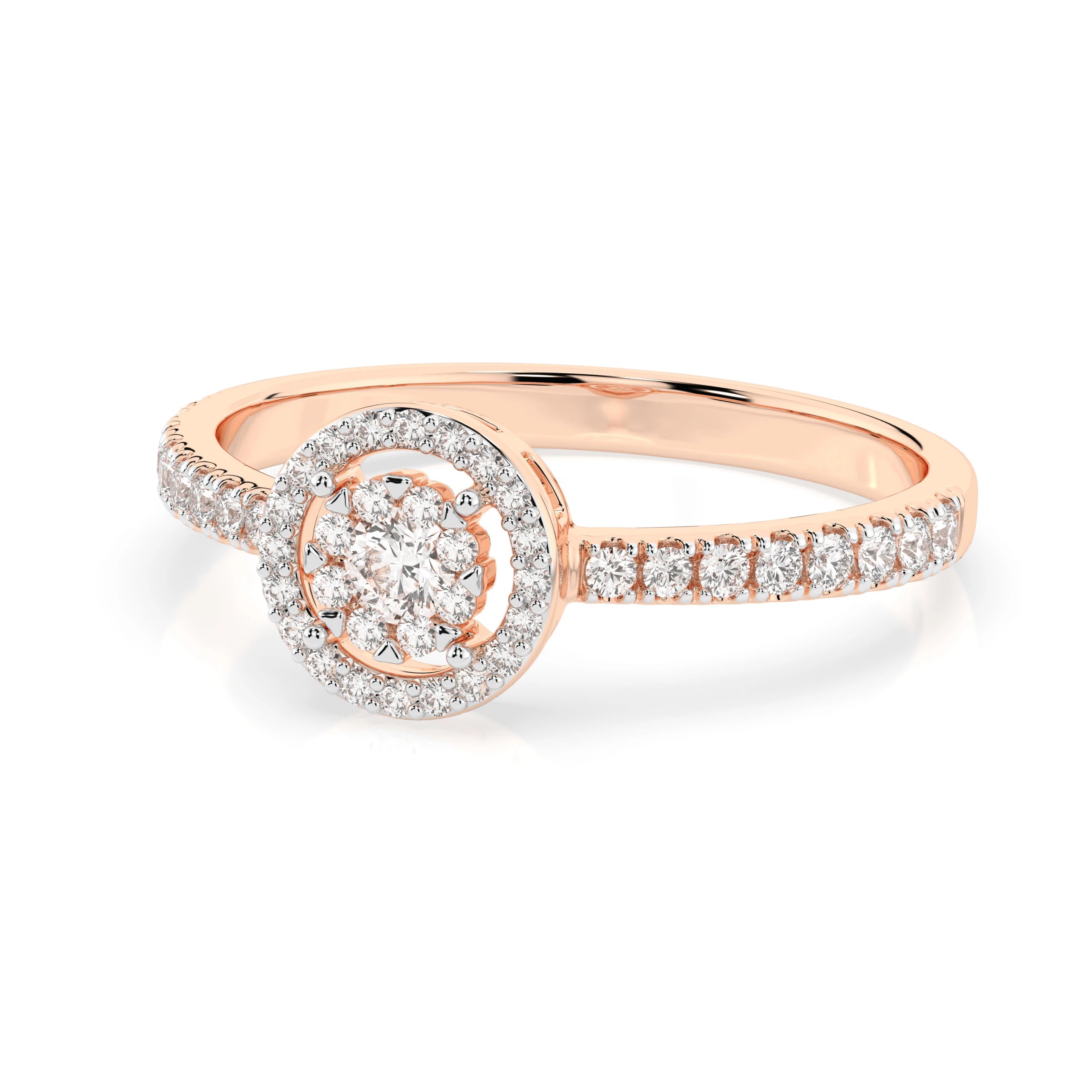 Illusion Ring (Round), 0.03 ct — 101-10018(2.0)