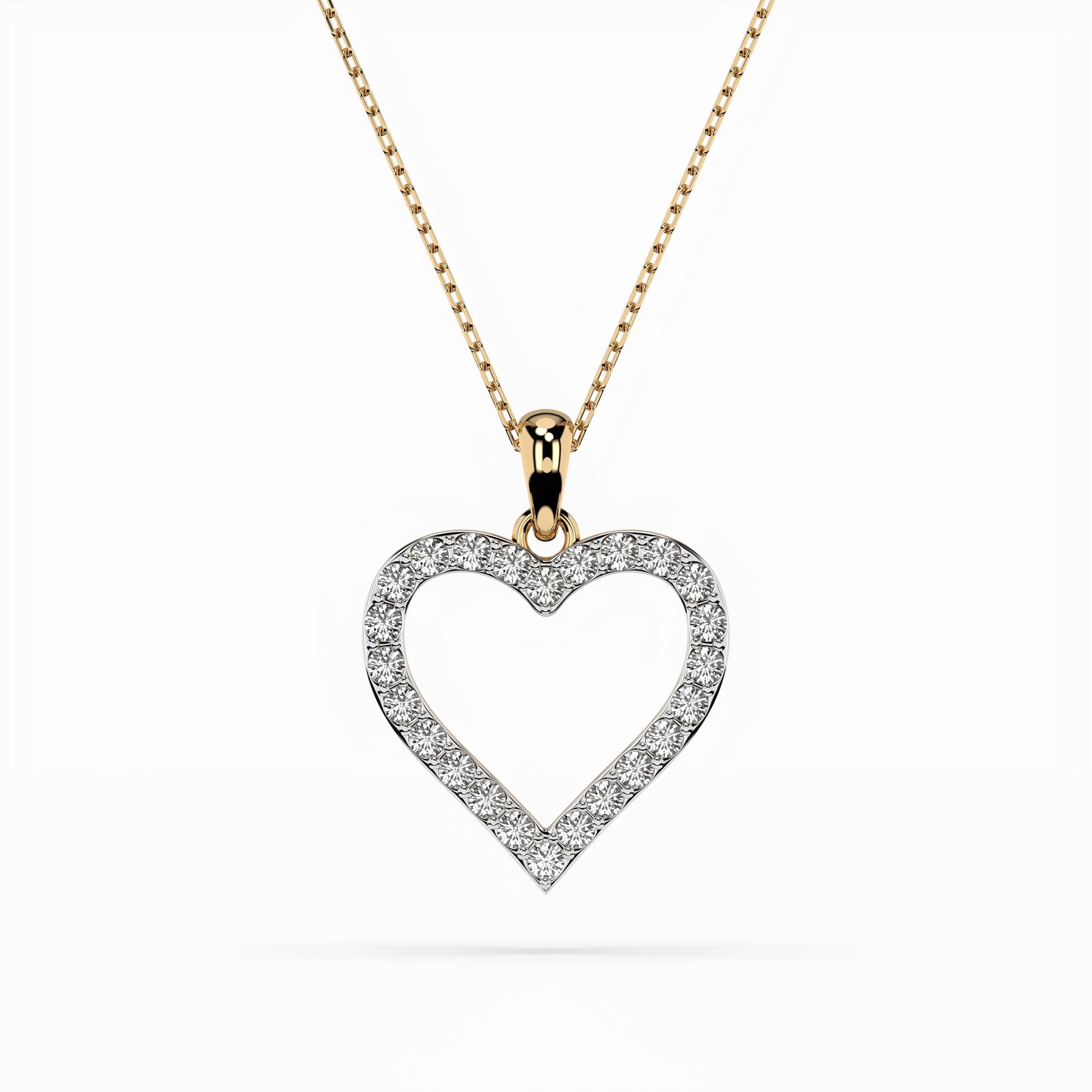 Minimalism Necklace (Round), 0.31 ct — 104-10060