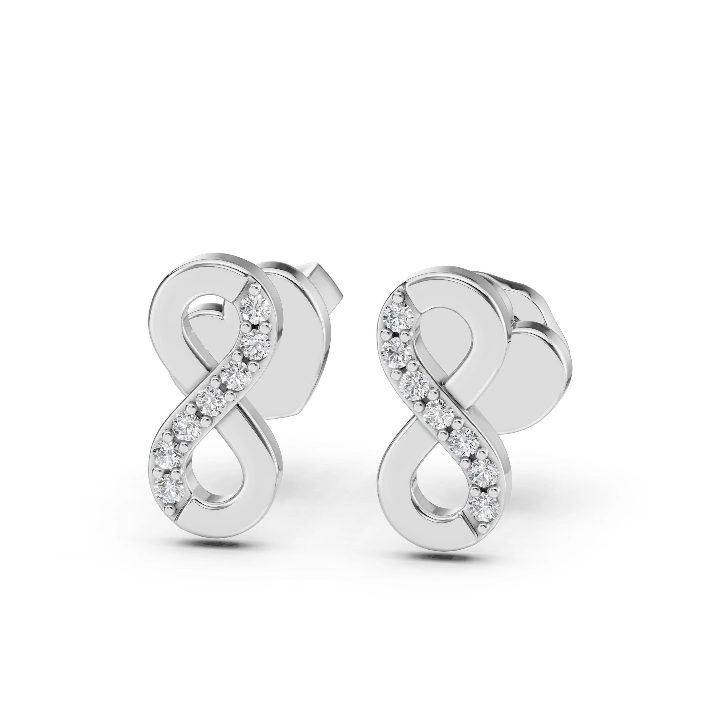 Minimalism Earring (Round), 0.09 ct — 102-10092