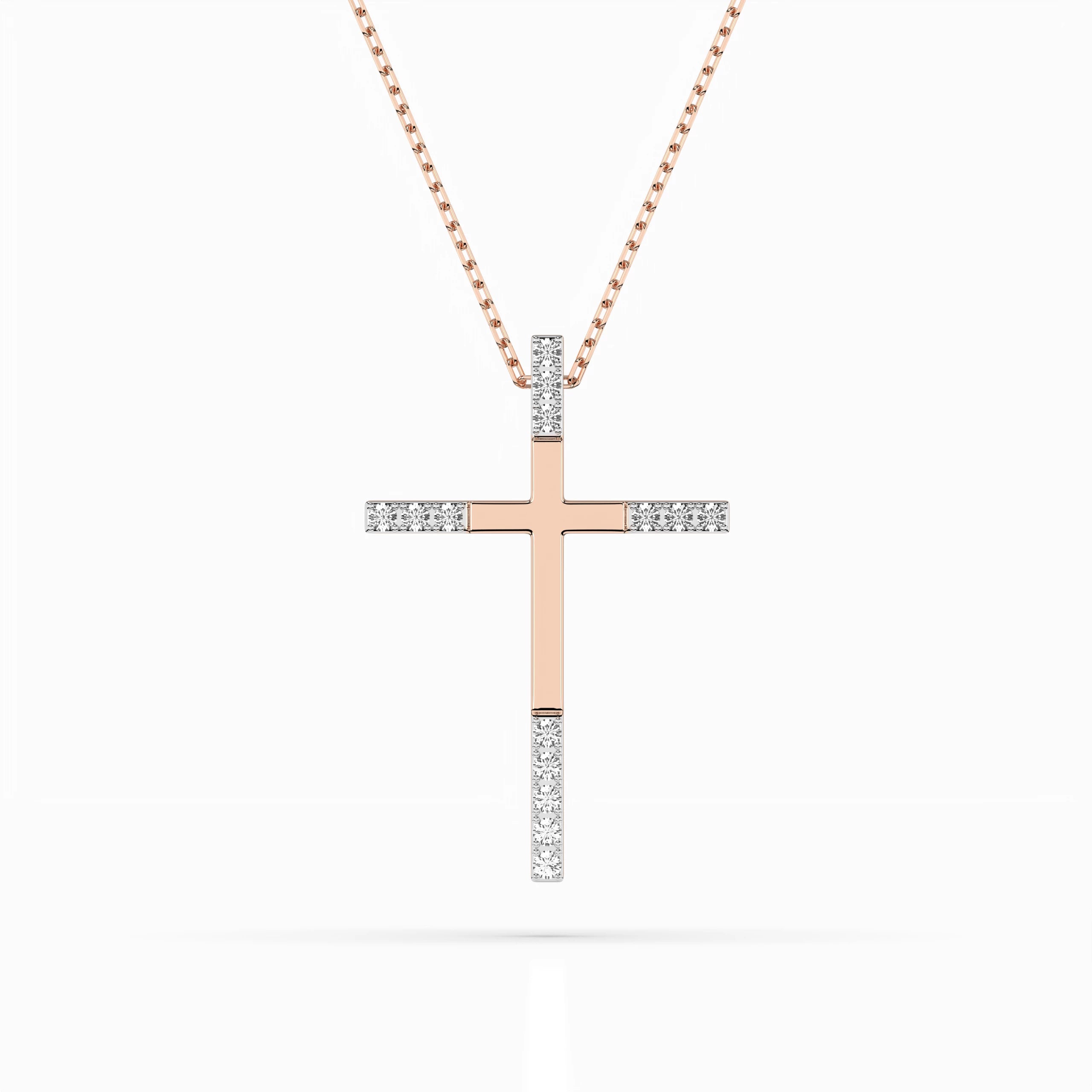 Minimalism Necklace (Round), 0.08 ct — 104-10016