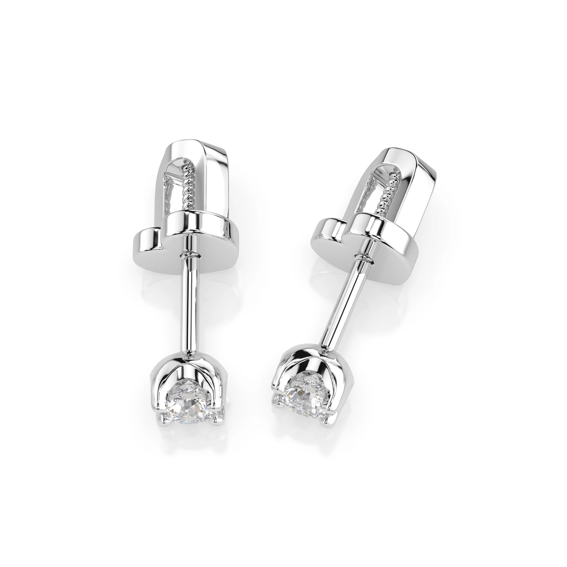 Solitaire Butterfly Earring (Round), 0.2 ct — 102-10020(3.0)