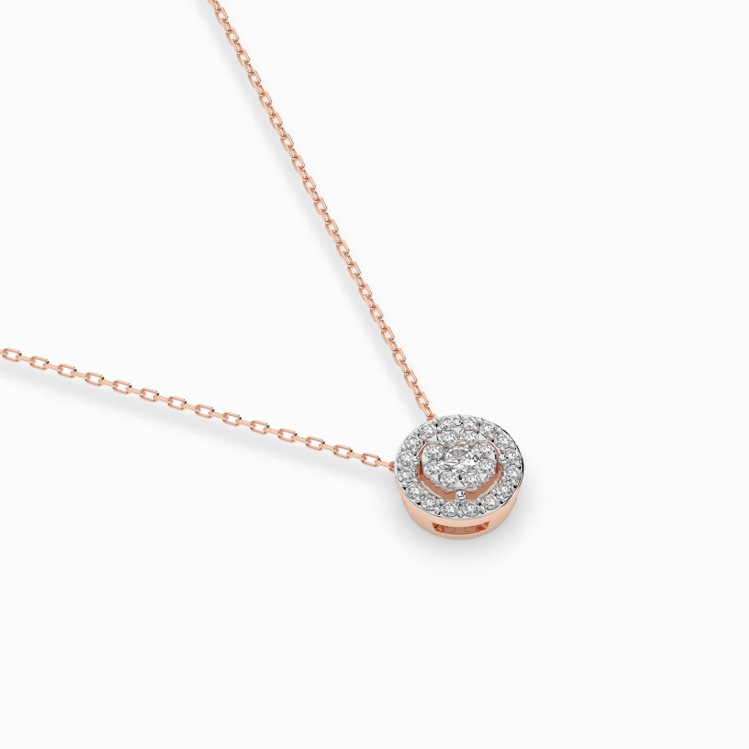 Illusion Necklace (Round), 0.1 ct — 104-10002(3.0)