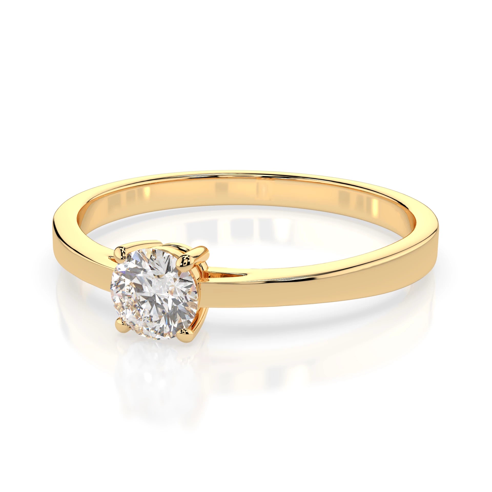Solitaire Ring (Round), 0.25 ct — 101-10012/1(4.0)