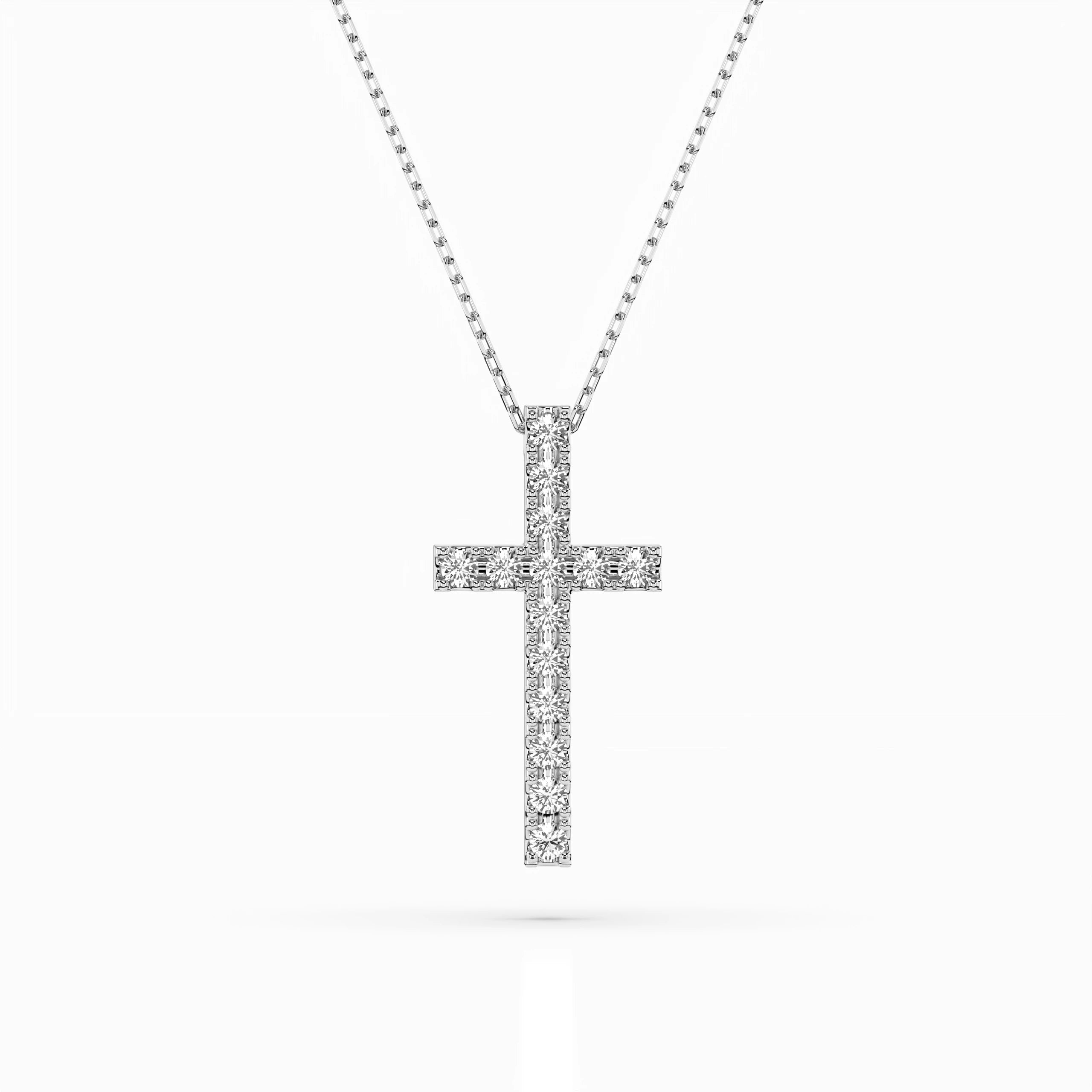 Minimalism Necklace (Round), 0.2 ct — 104-10025