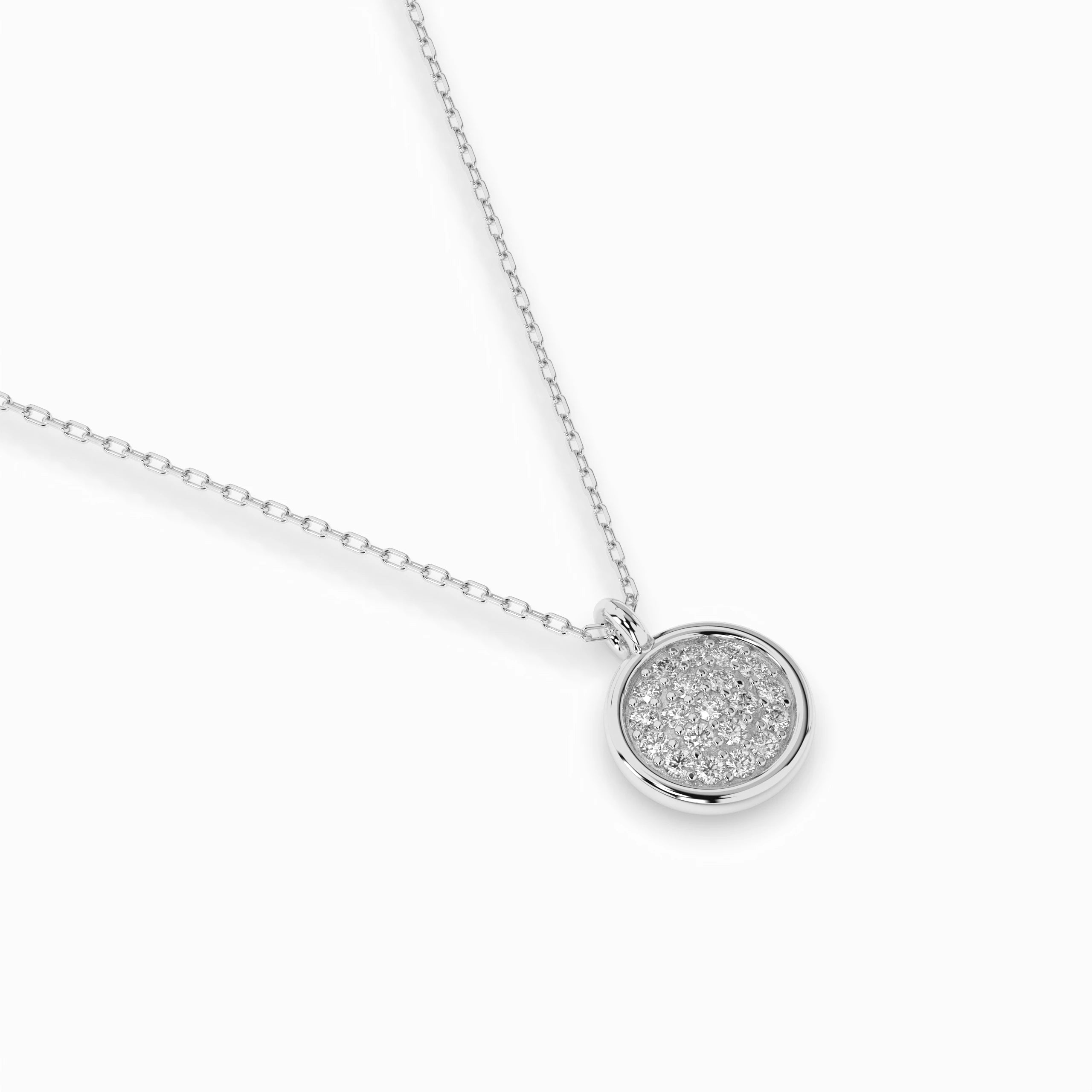 Illusion Necklace (Round), 0.12 ct — 104-10022