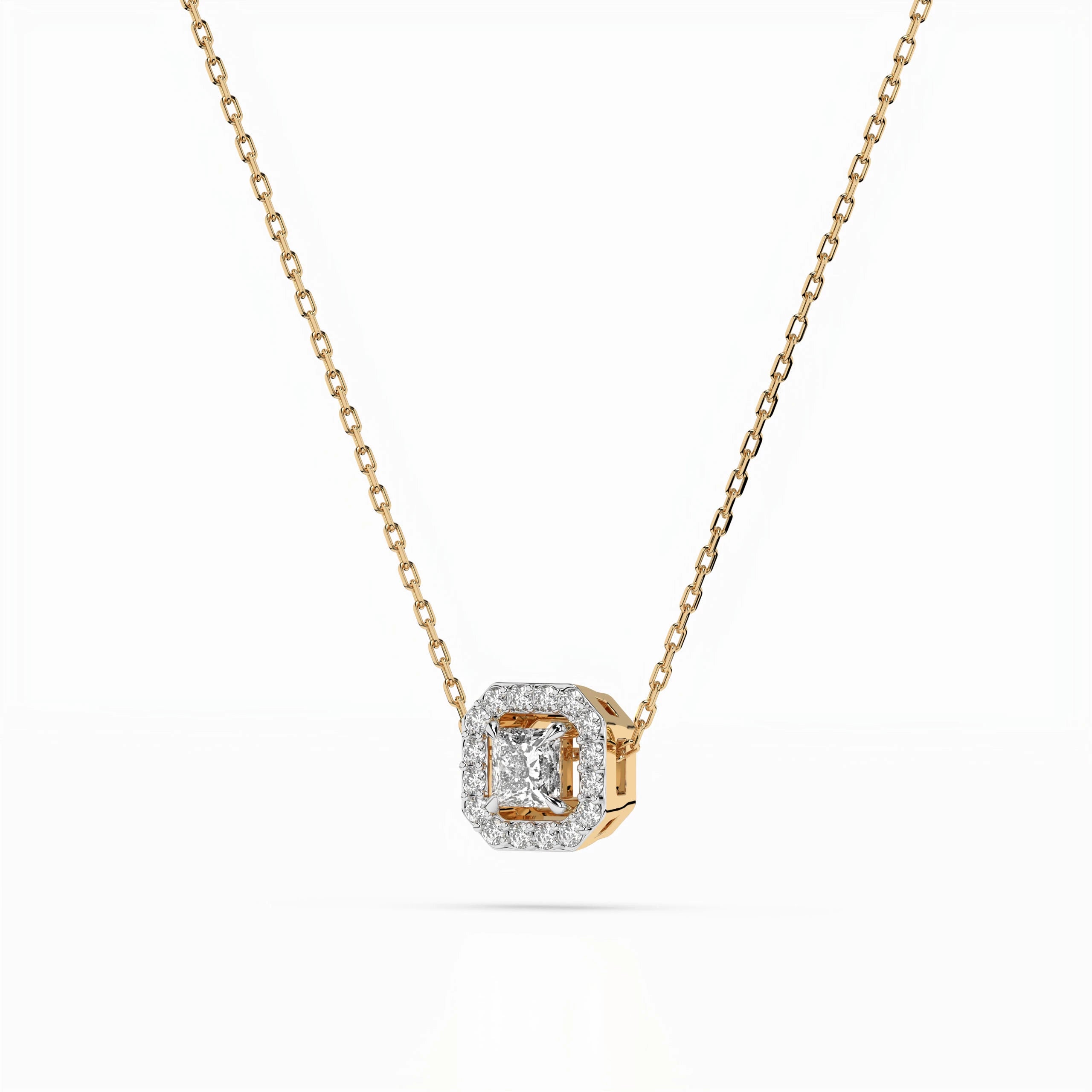 Solitaire Eternity Necklace (Princess), 0.17 ct — 104-10045(3.0)PR