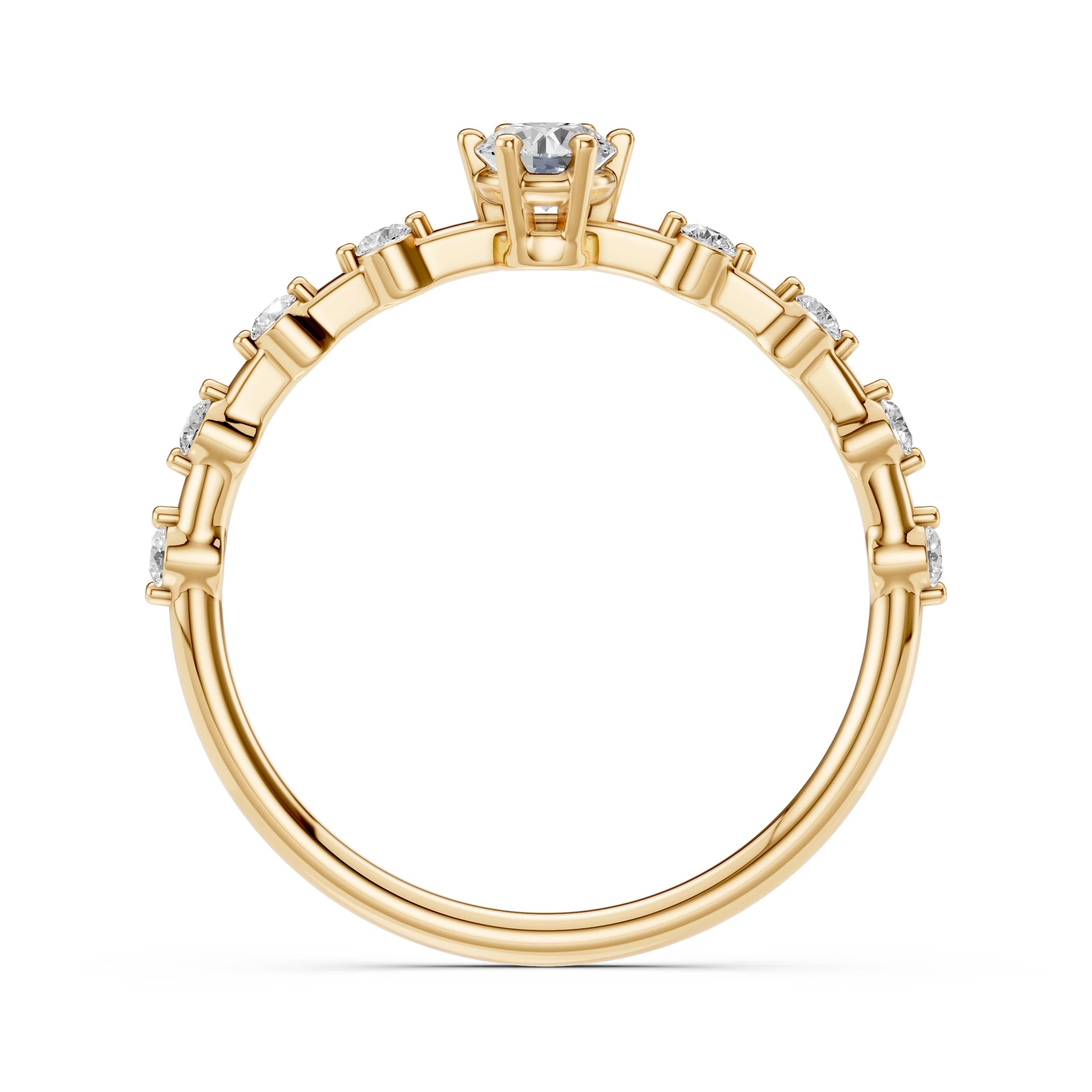 Solitaire Eternity Ring (Round), 0.2 ct — 101-10144(3.7)