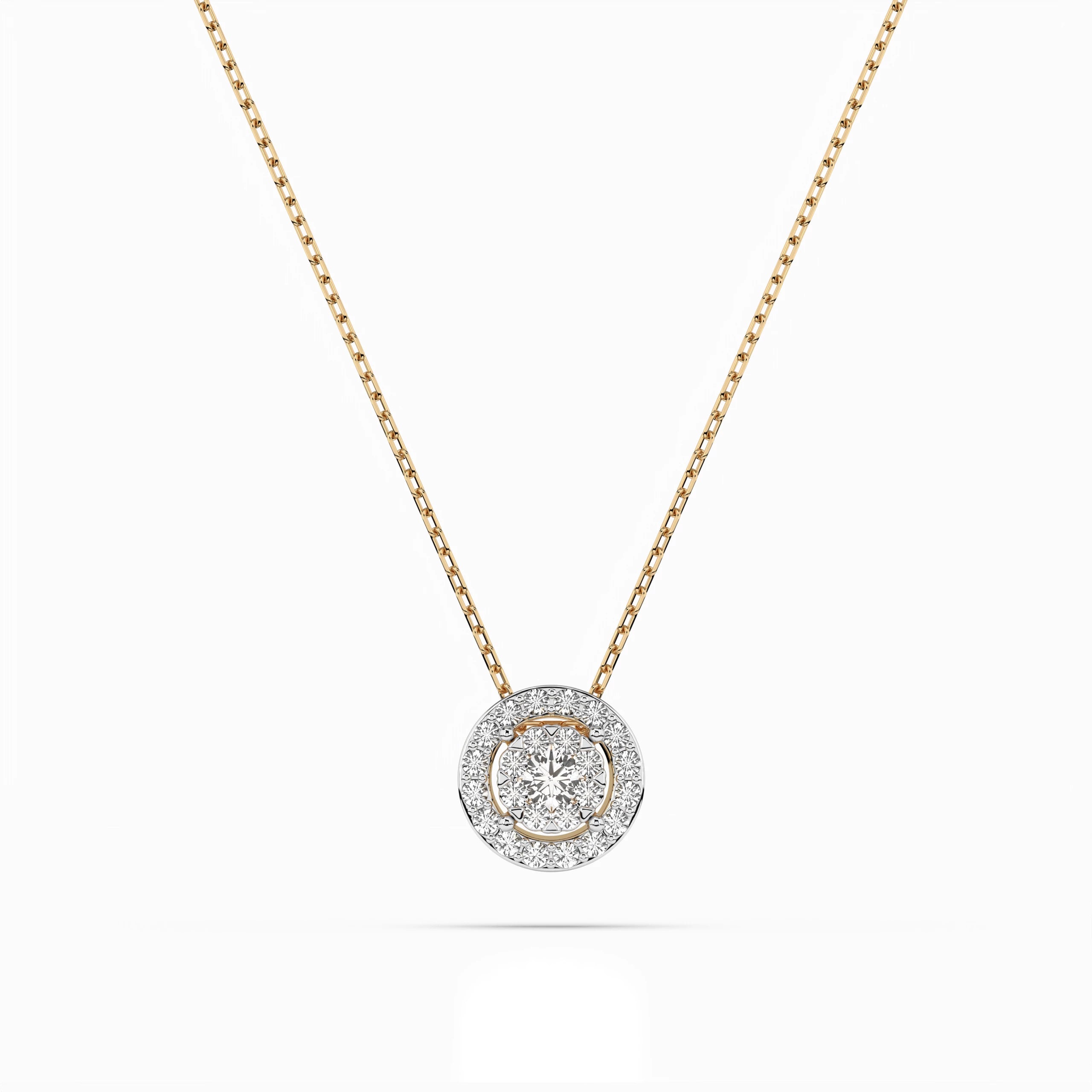 Illusion Necklace (Round), 0.06 ct — 104-10002(2.5)