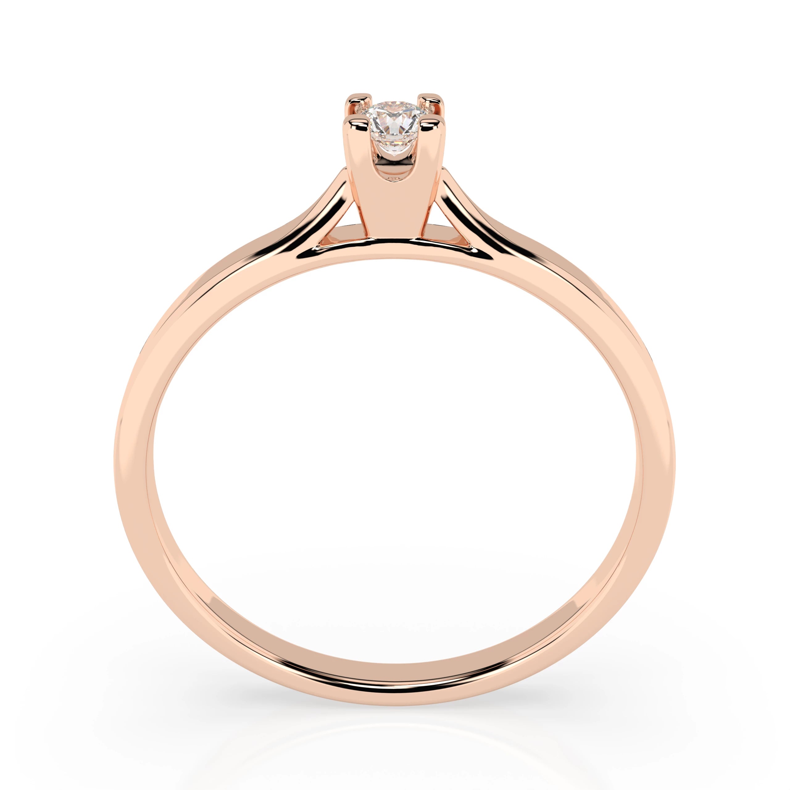 Solitaire Ring (Round), 0.06 ct — 101-10034(2.5)