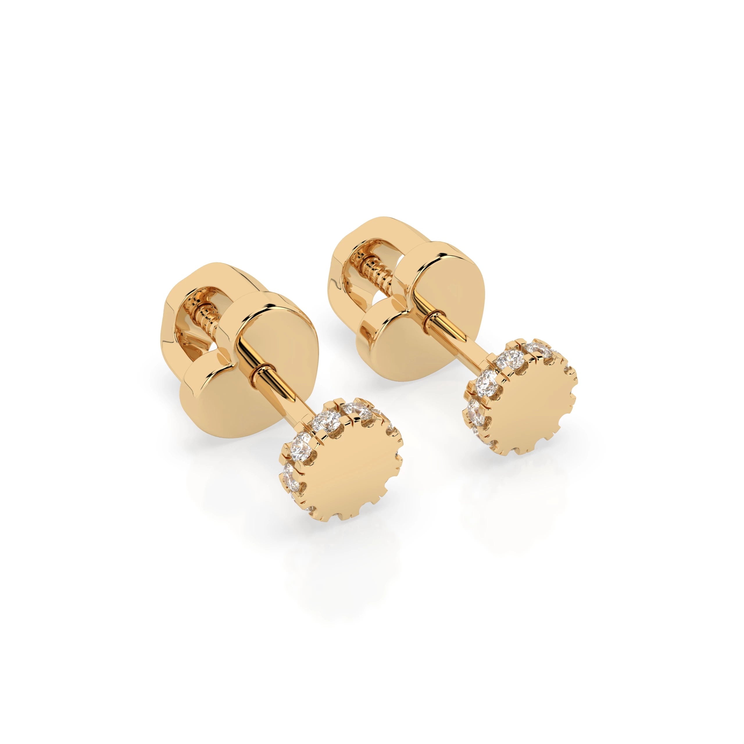 Minimalism Earring (Round), 0.1 ct — 102-10029