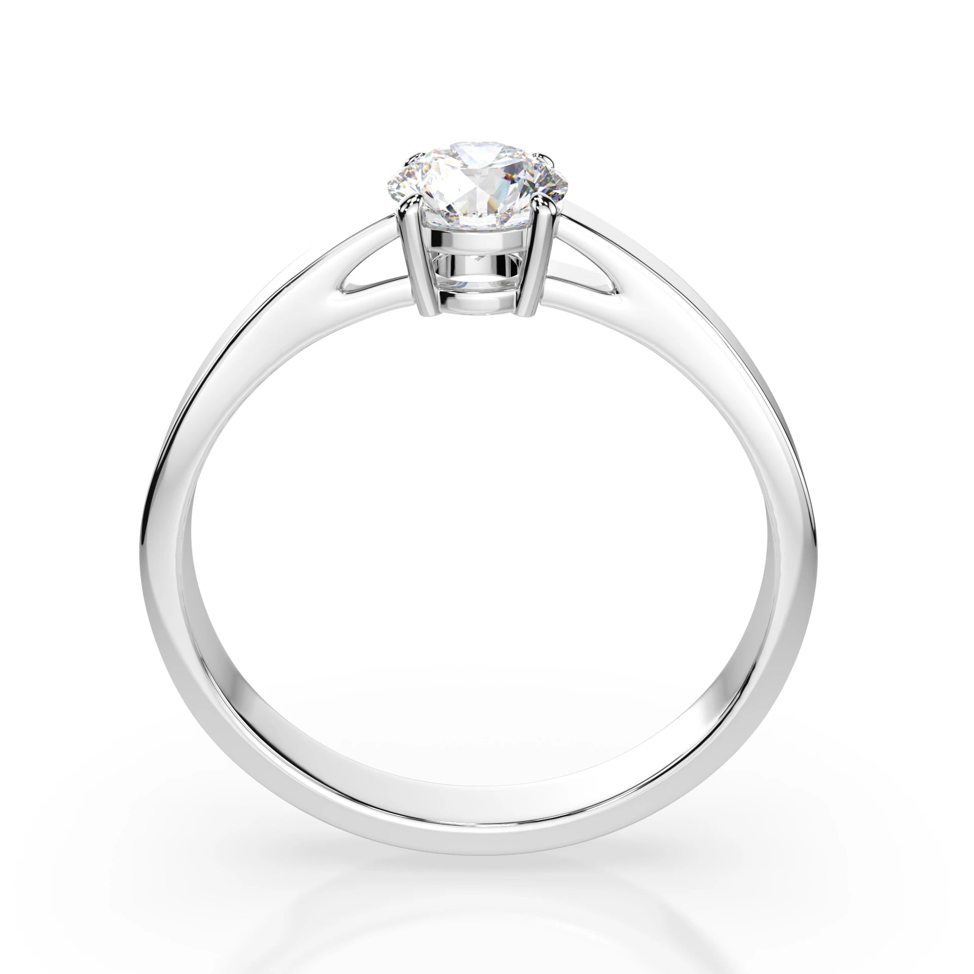 Solitaire Ring (Round), 0.5 ct — 101-10012/1(5.1)