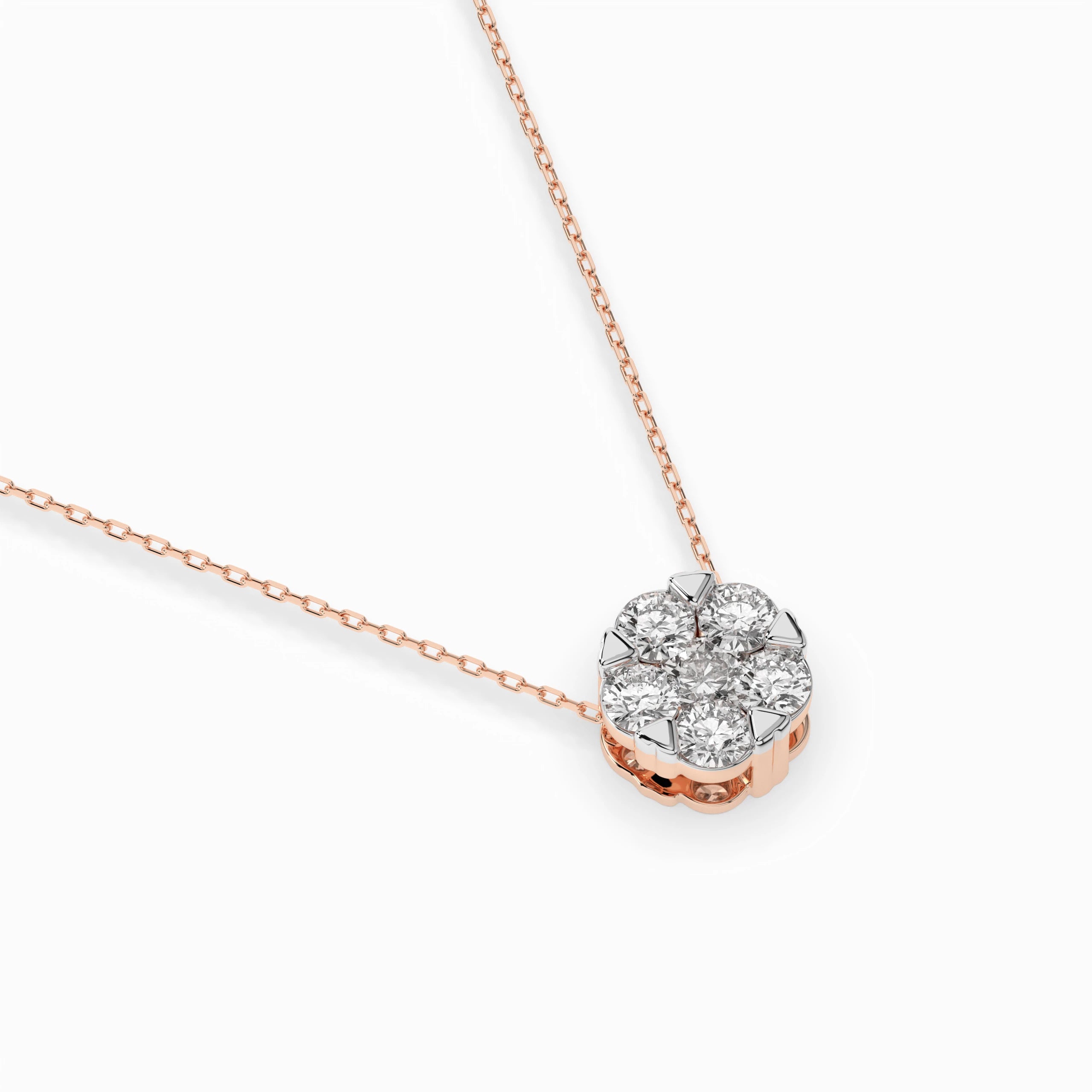 Illusion Necklace (Round), 0.1 ct — 104-10033(3.0)