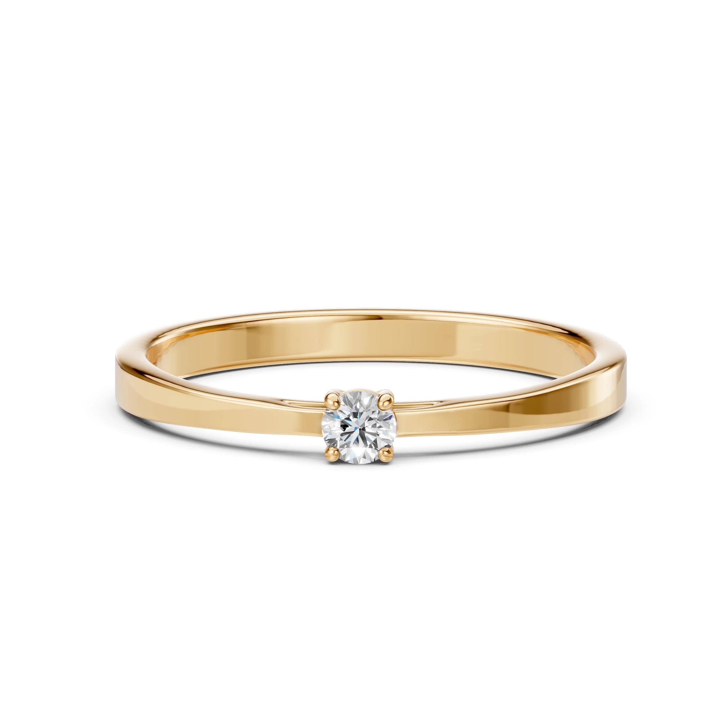 Solitaire Ring (Round), 0.06 ct — 101-10012/1(2.5)