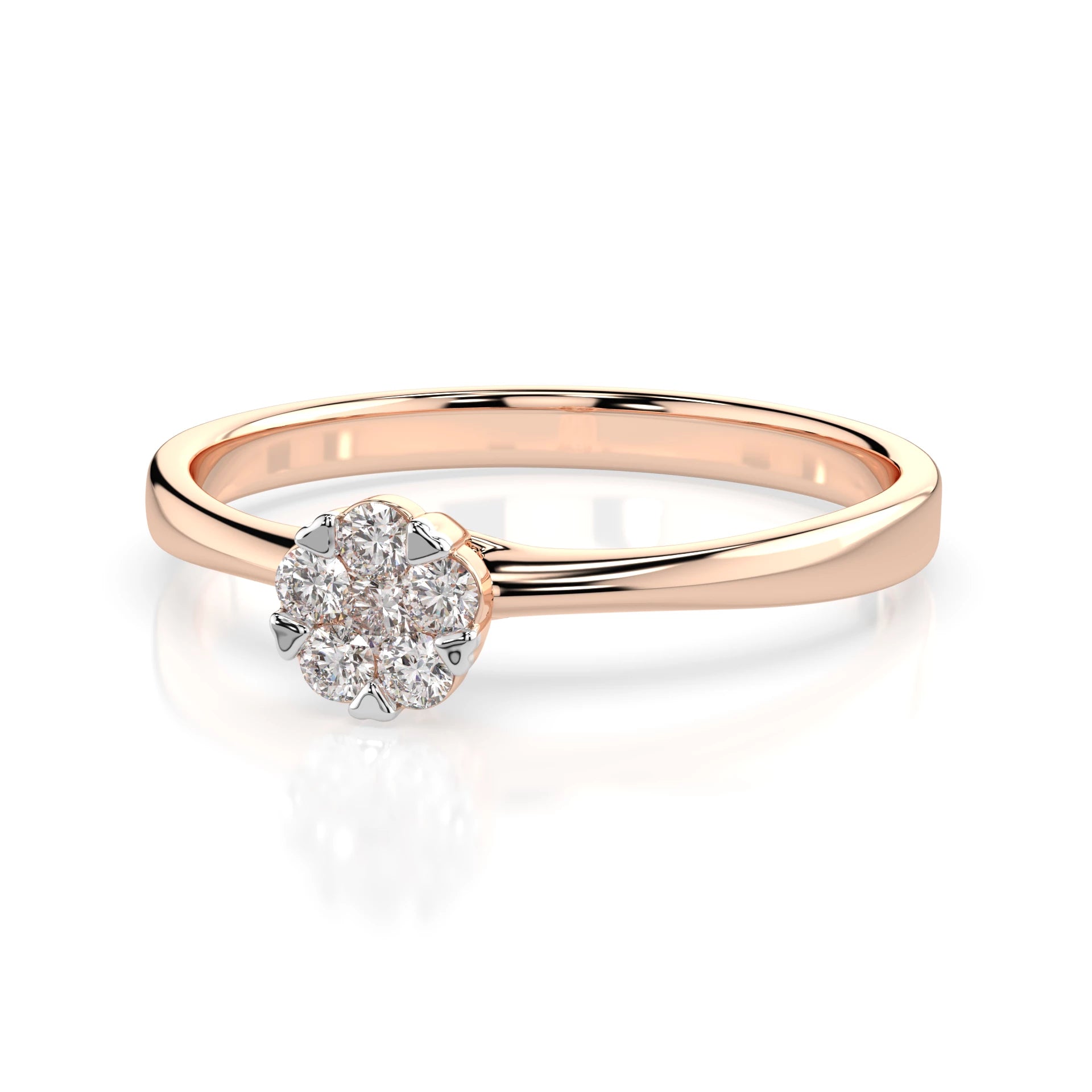Illusion Ring (Round), 0.03 ct — 101-10015/1(2.0)