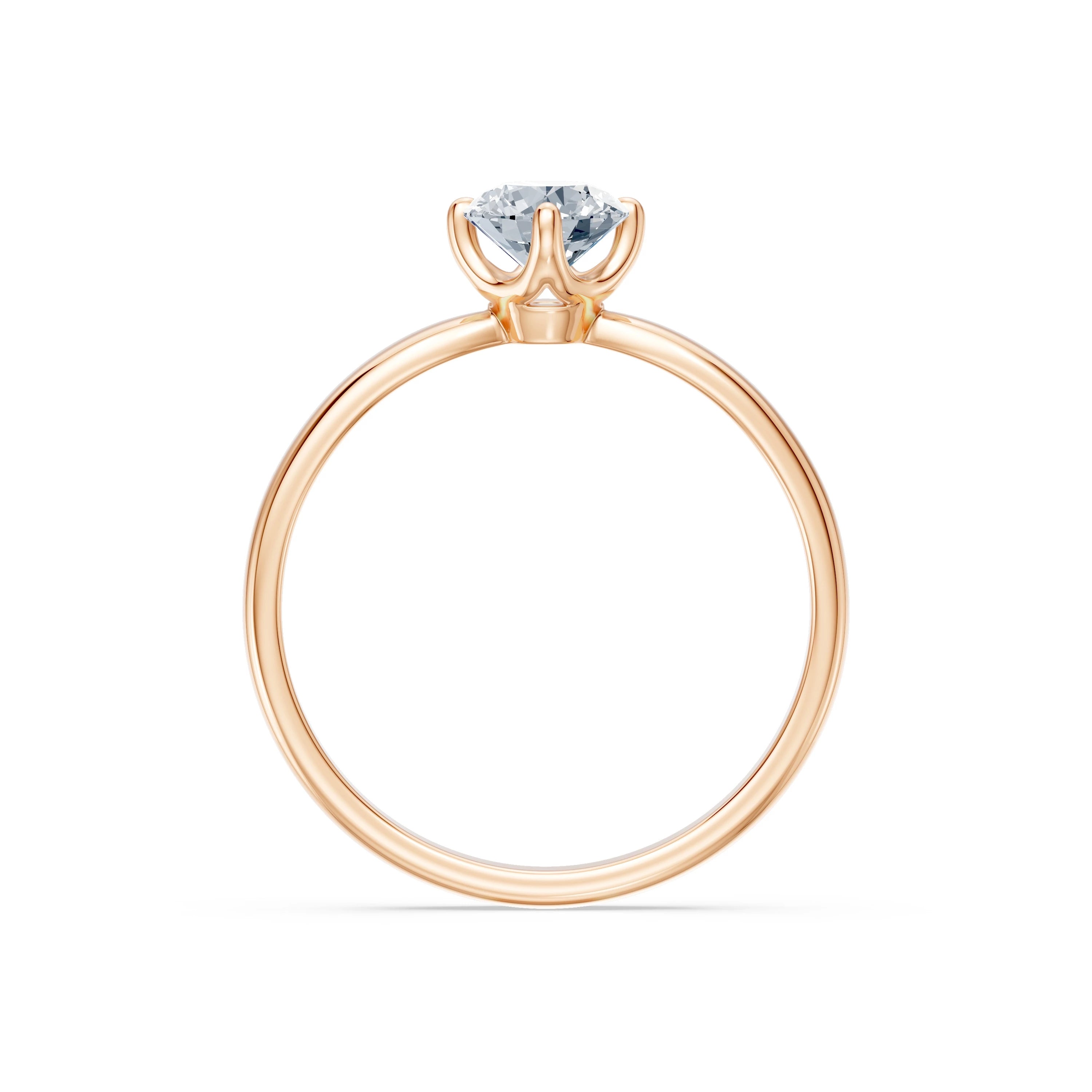Solitaire Ring, 0.4 ct — 101-10041(4.7)