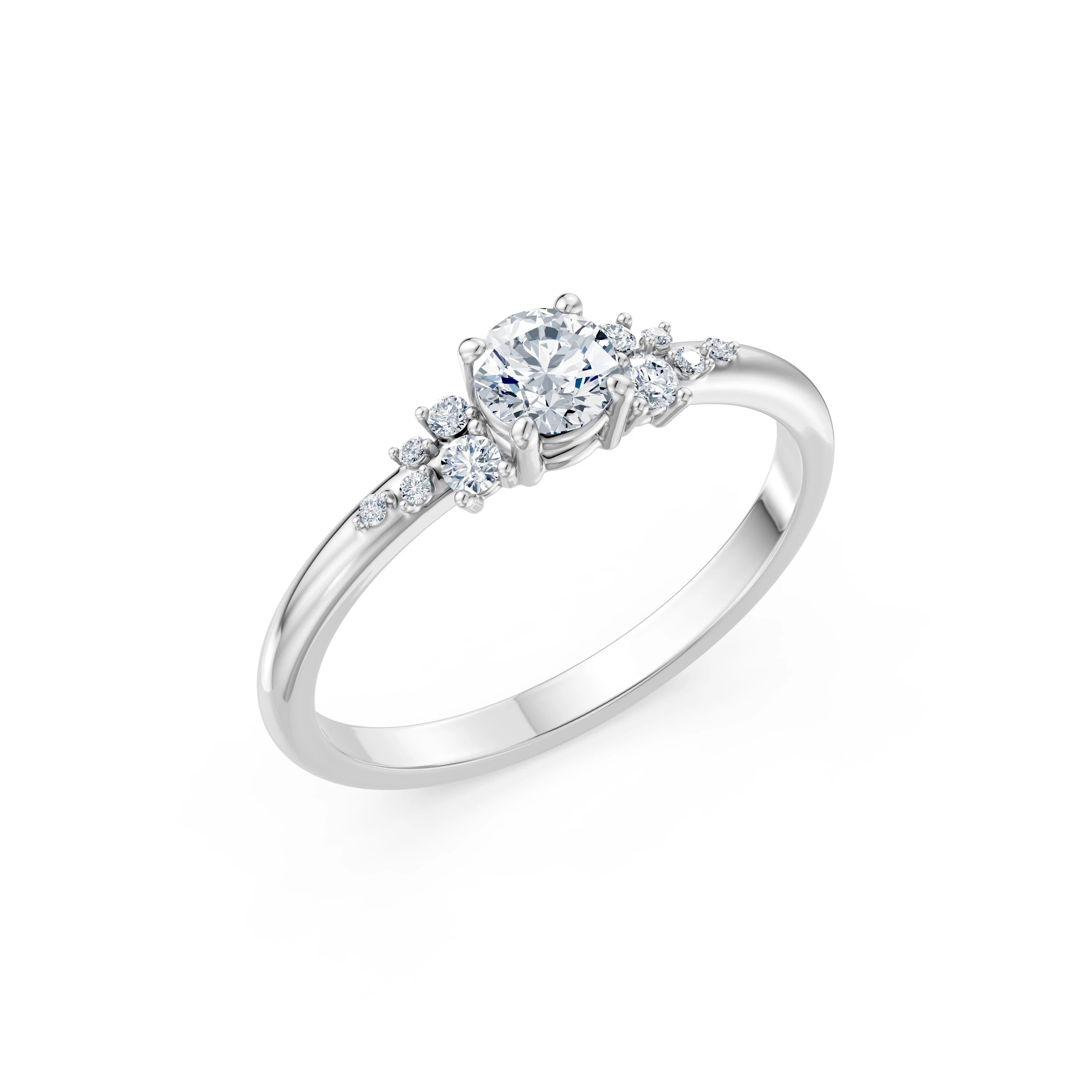 Solitaire Eternity Ring, 0.35 ct — 101-10140(4.5)