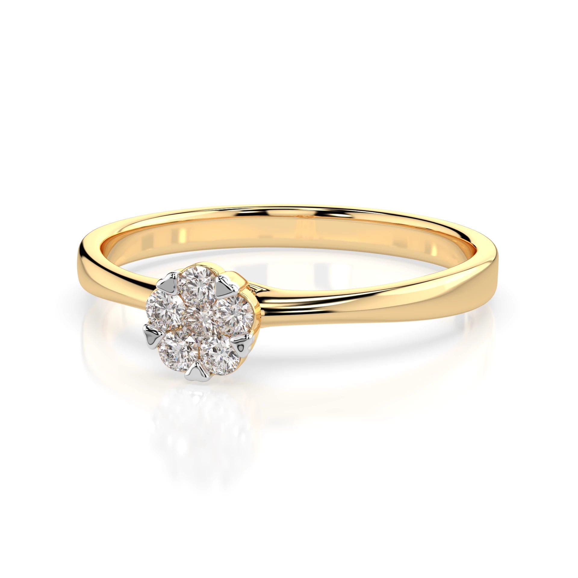 Illusion Ring (Round), 0.03 ct — 101-10015/1(2.0)