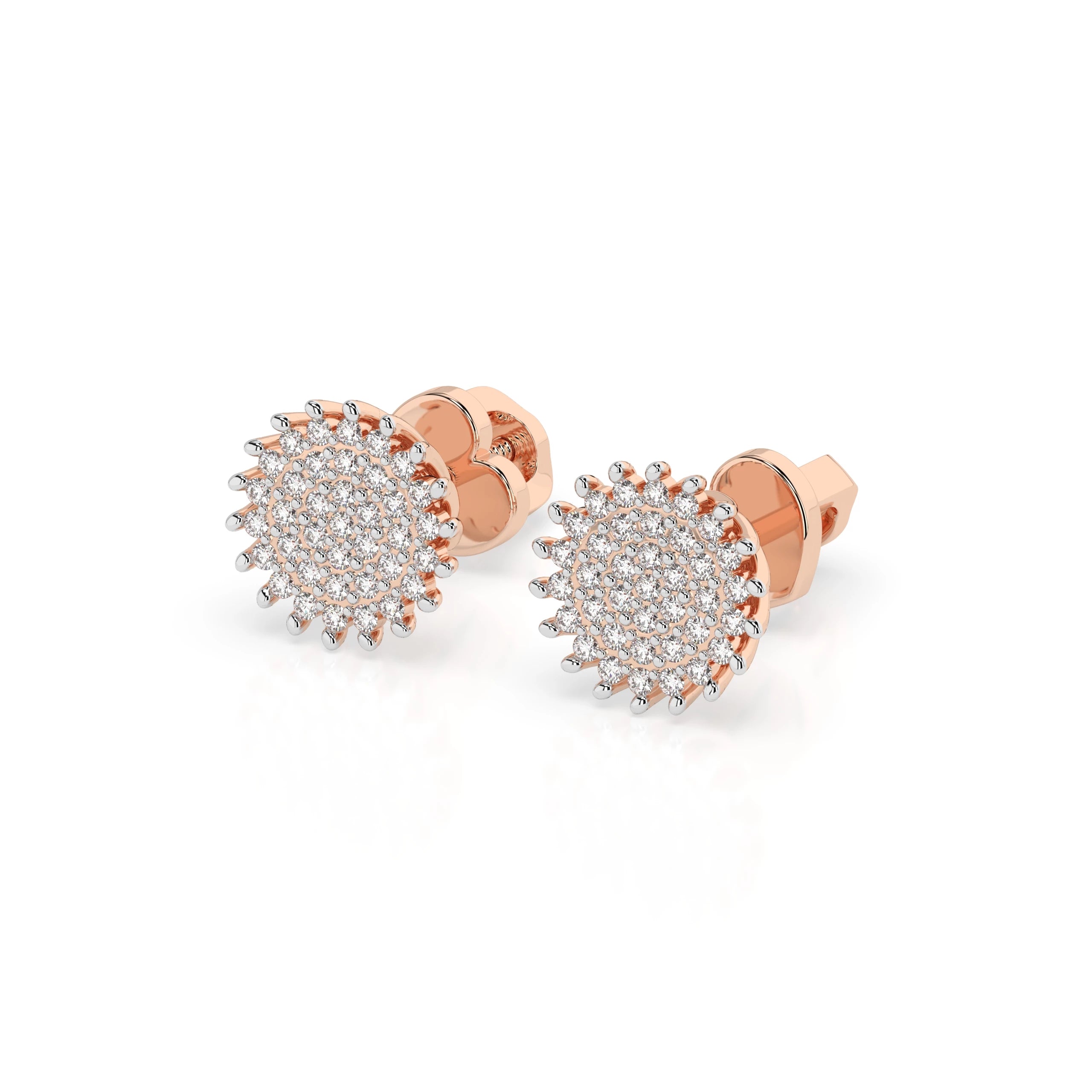 Illusion Earring (Round), 0.3 ct — 102-10171