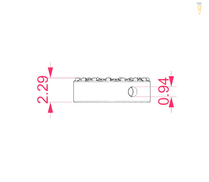 Minimalism Necklace (Round), 0.09 ct — 104-10028