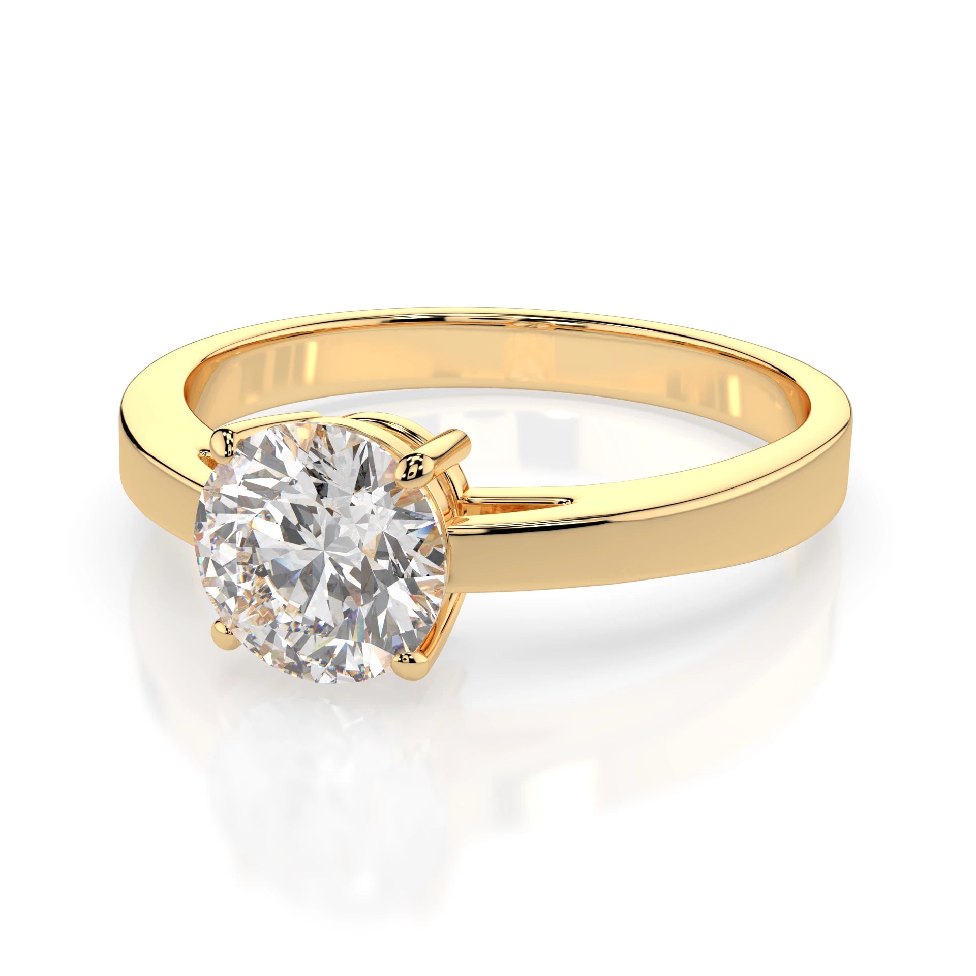 Solitaire Ring (Round), 0.7 ct — 101-10012/1(5.7)