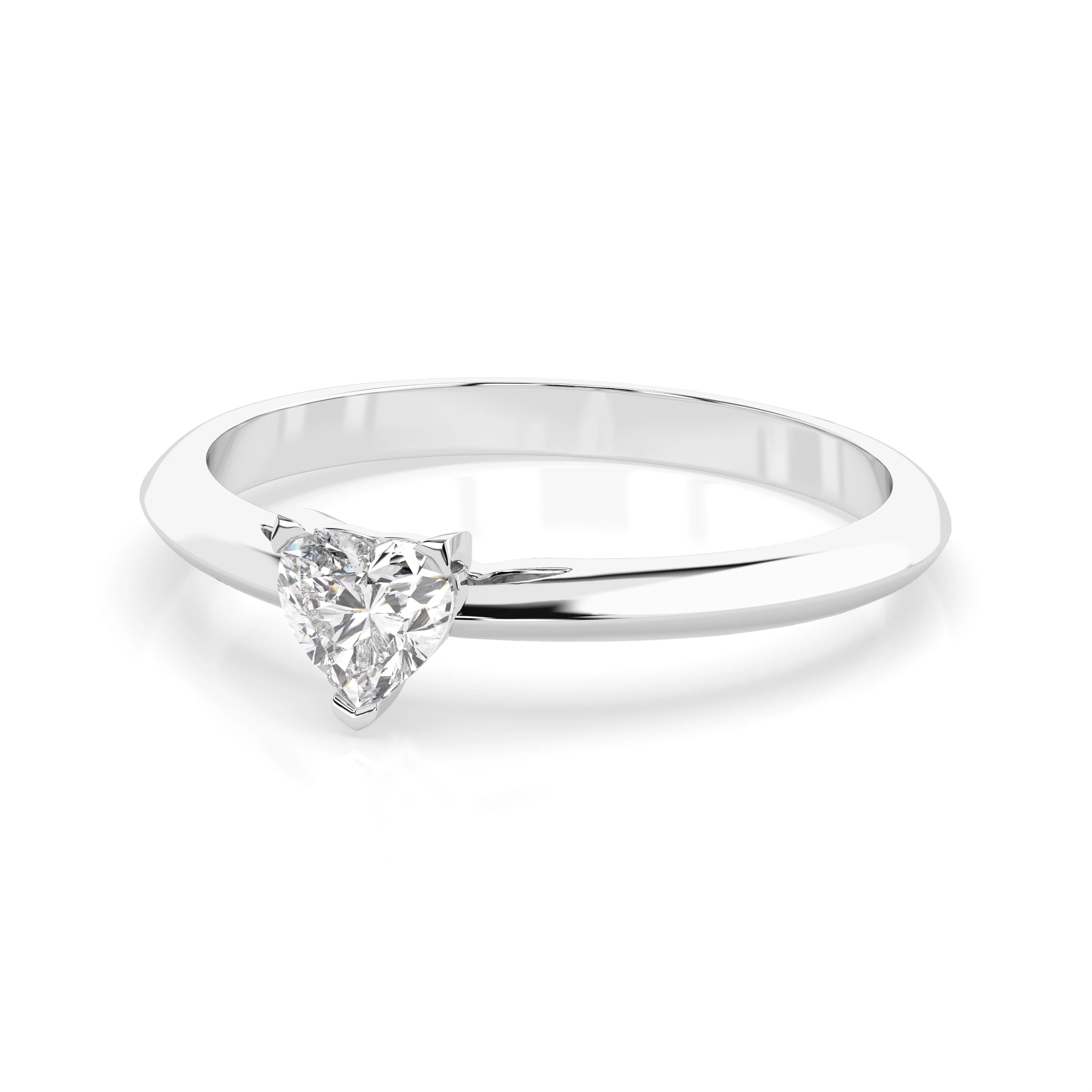 Solitaire Ring (Heart), 0.3 ct — 101-10190(0.30)HRT