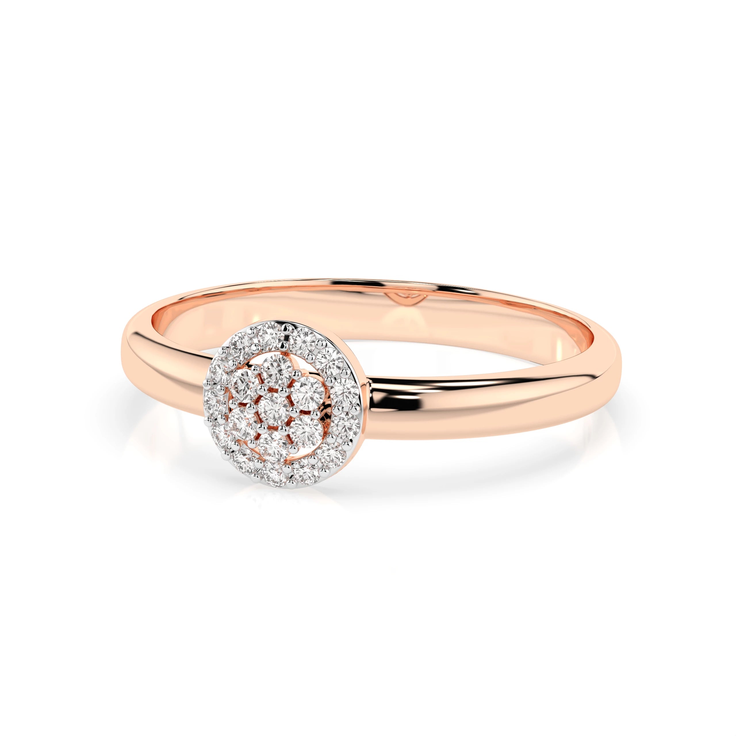 Illusion Ring (Round), 0.08 ct — 101-10072