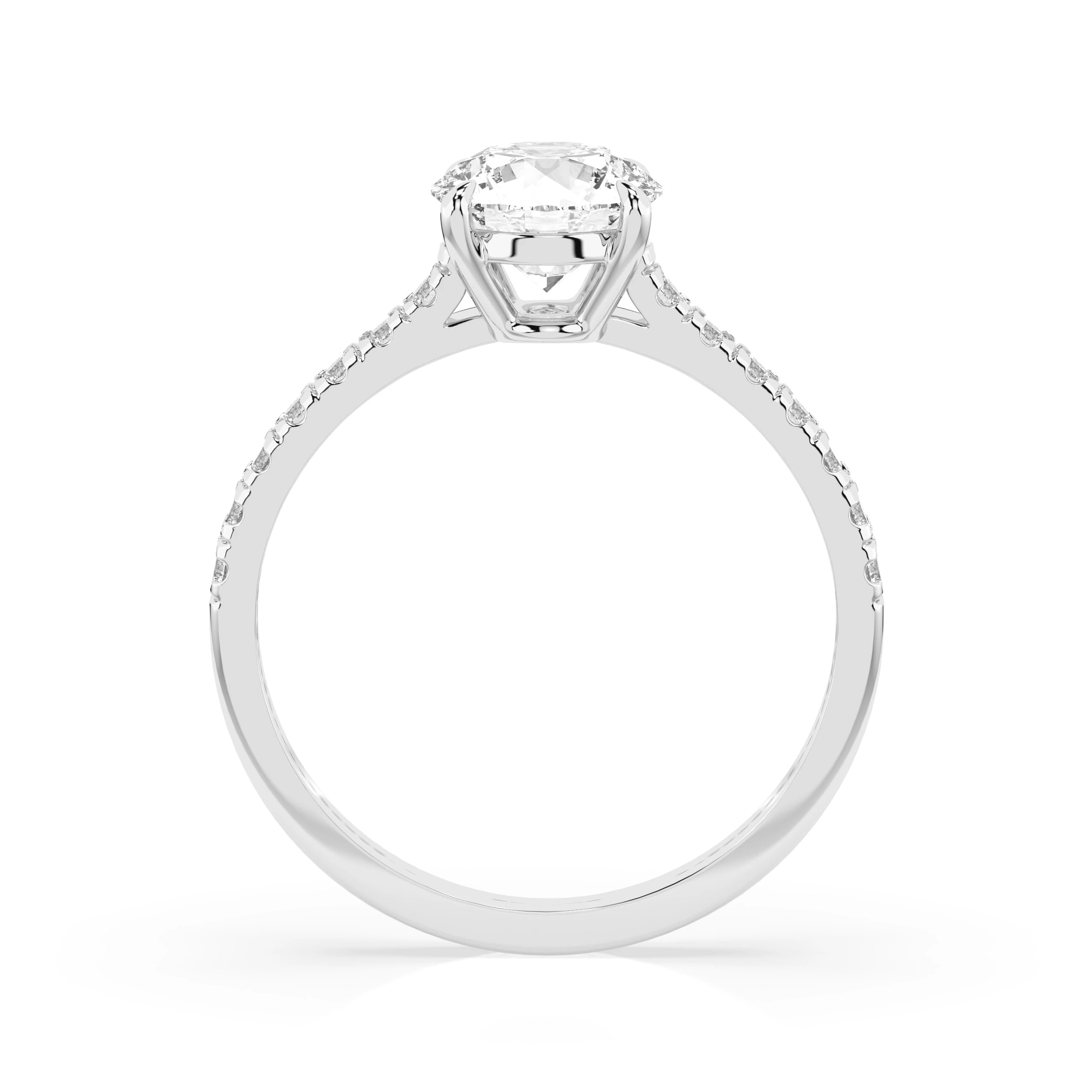 Solitaire Eternity Ring (Round), 1.0 ct — 101-10094(6.5)