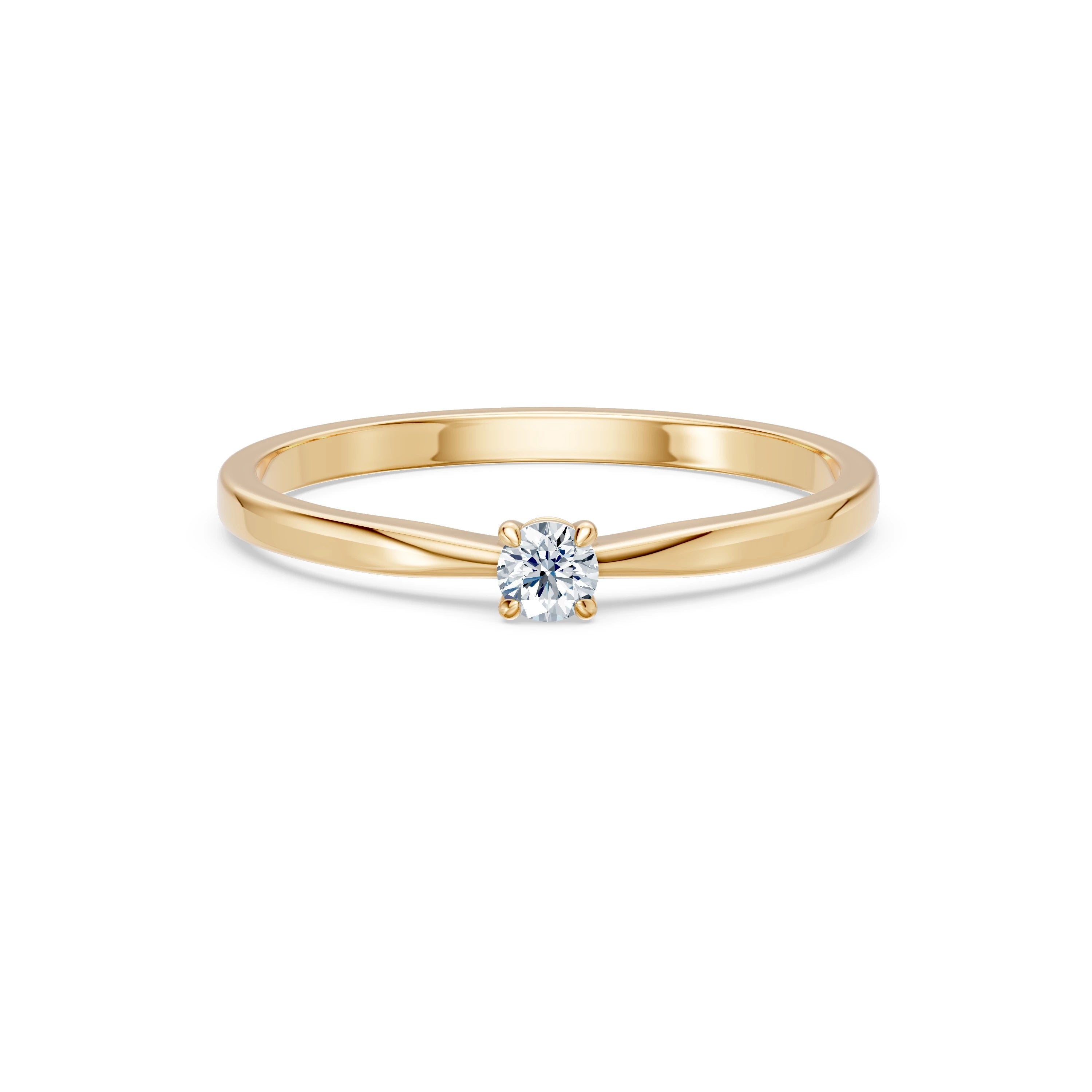 Solitaire Ring, 0.1 ct — 101-10116(3.0)