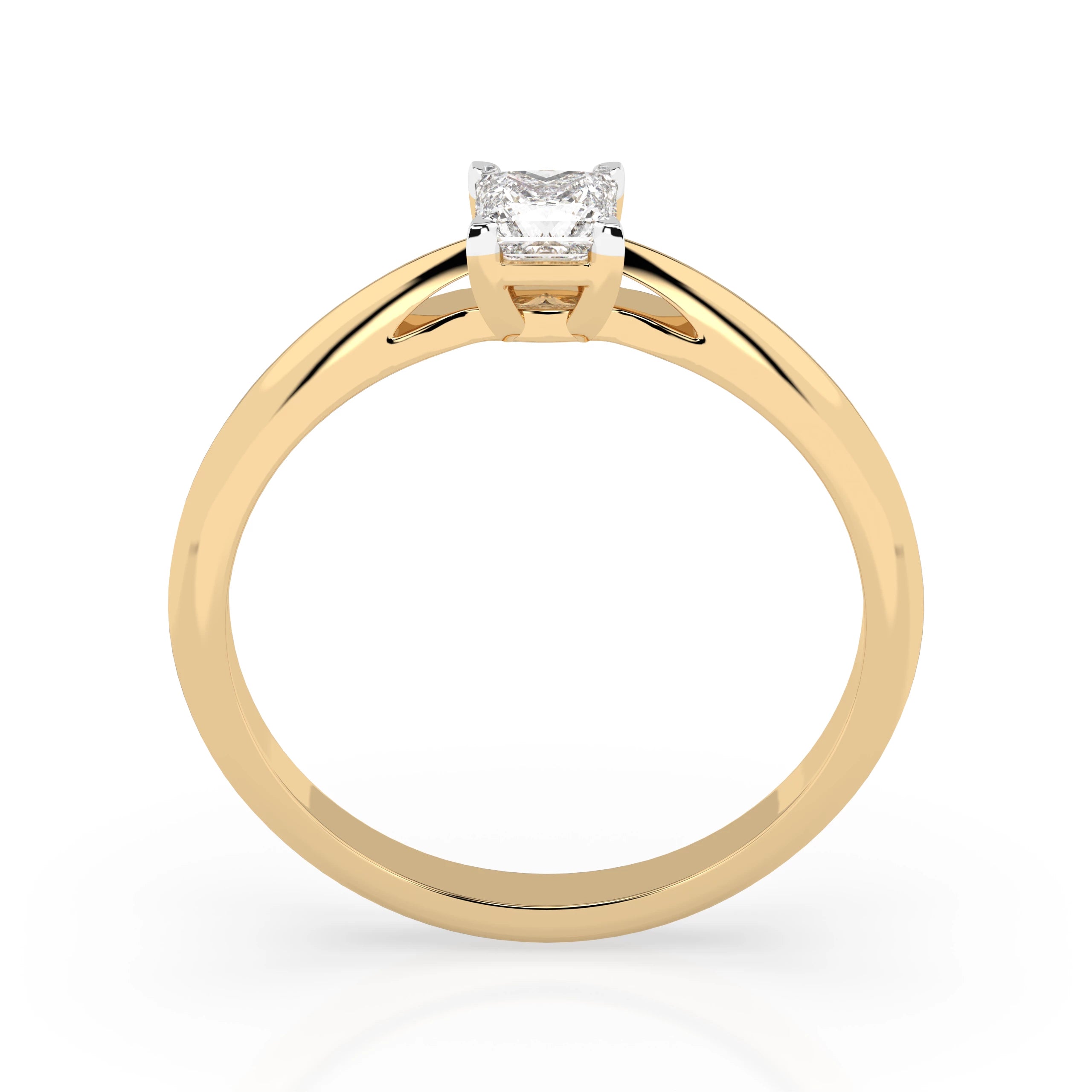 Solitaire Ring (Princess), 0.3 ct — 101-10190(0.30)PR