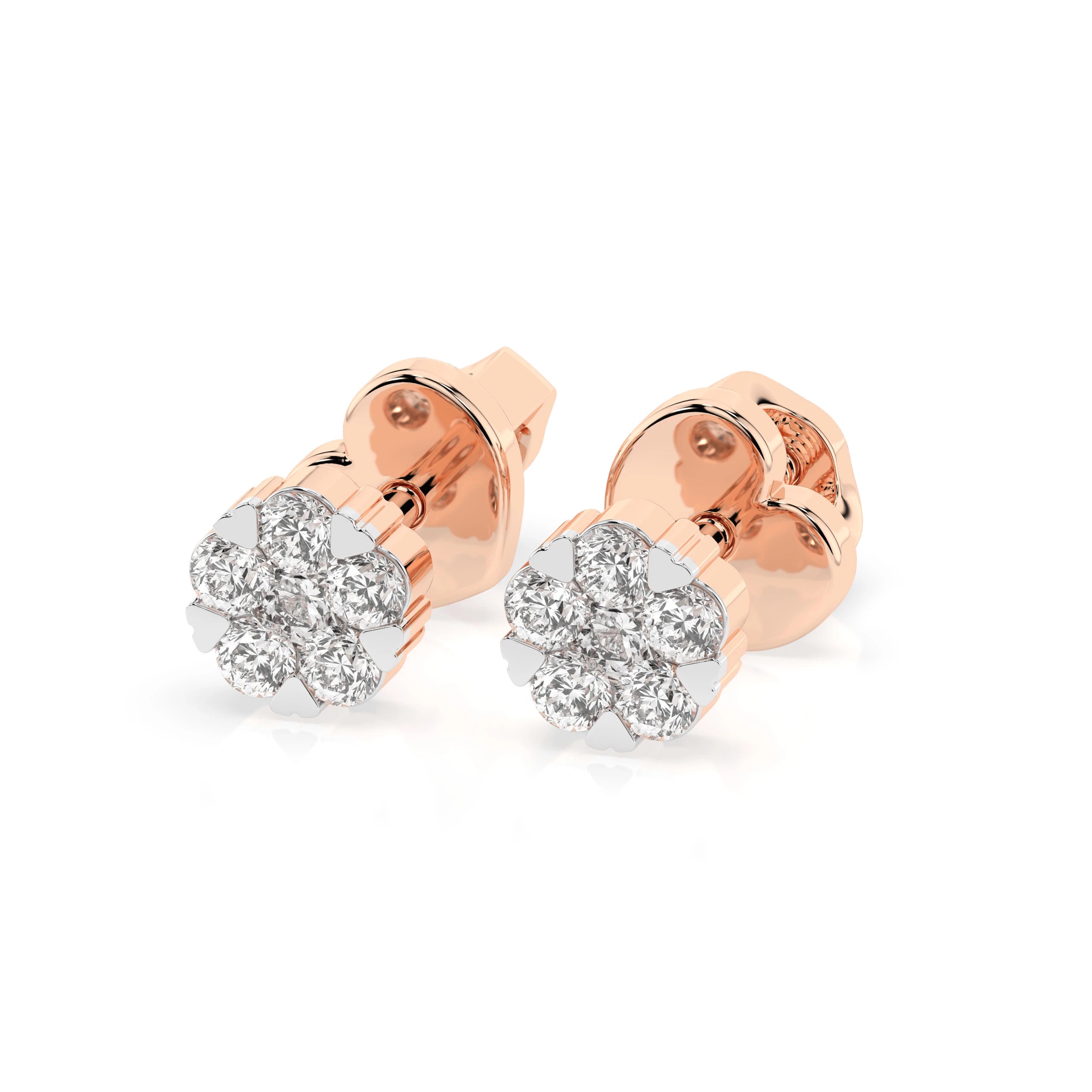 Illusion Earring (Round), 0.03 ct — 102-10015/2(1.5)