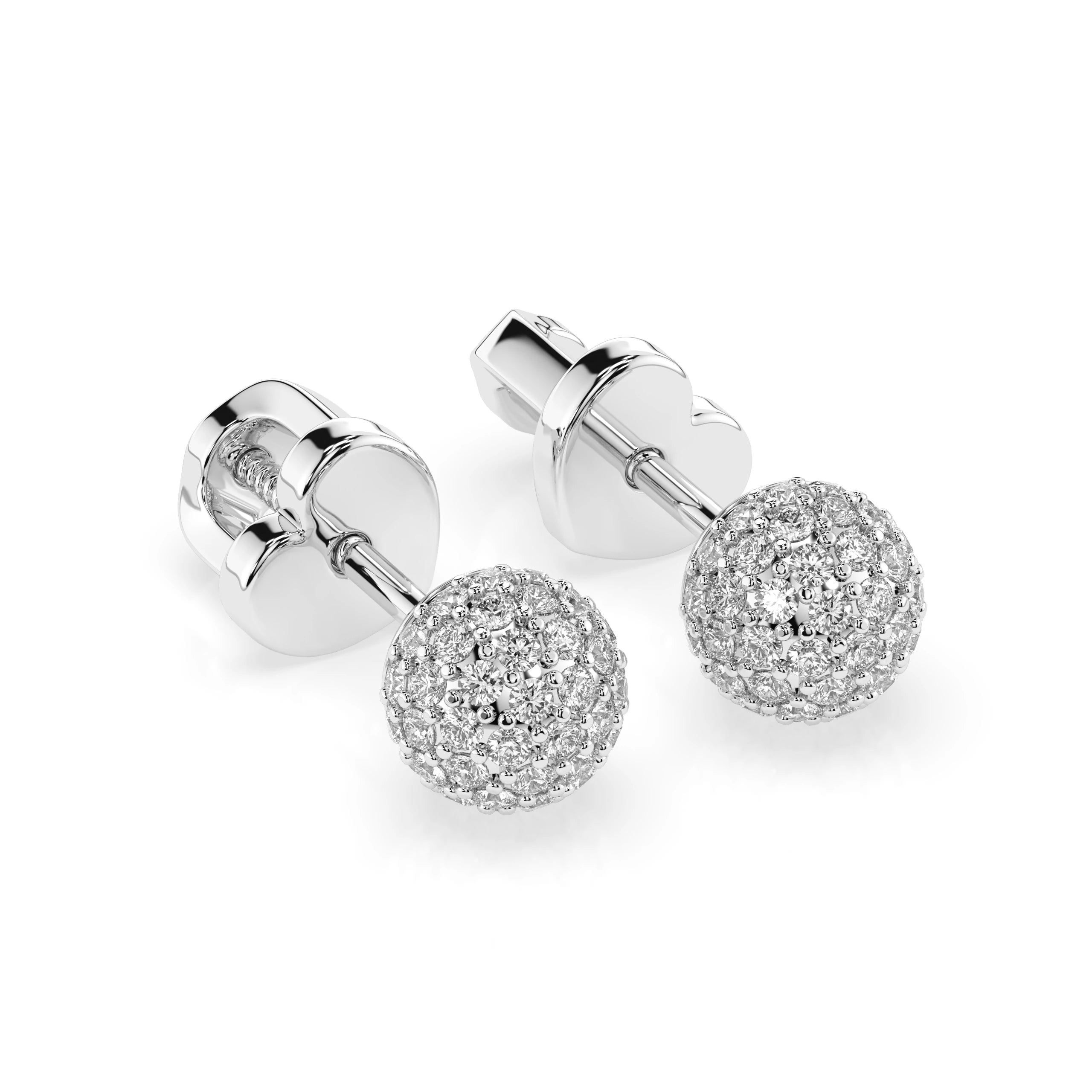 Illusion Earring (Round), 0.46 ct — 102-10090