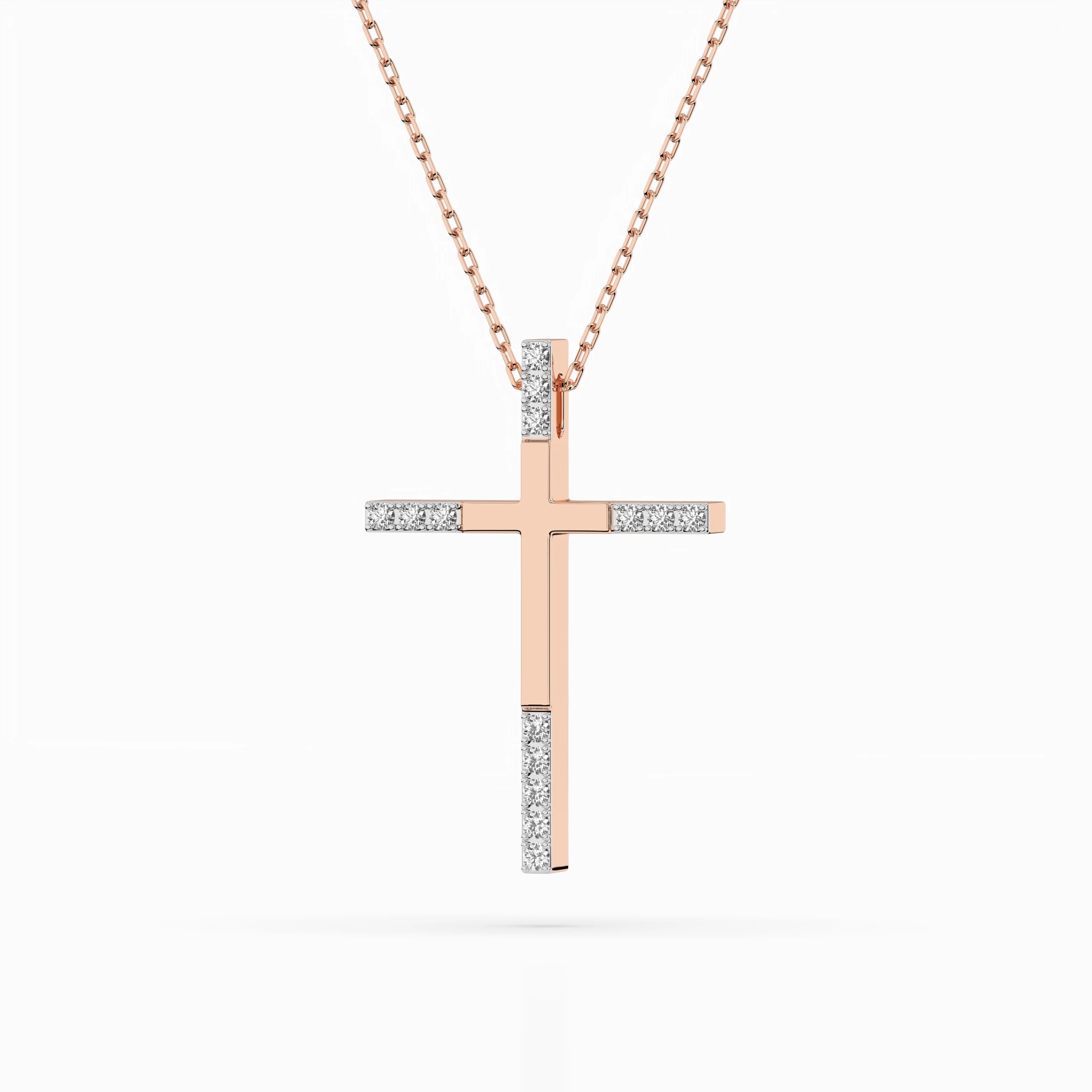 Minimalism Necklace (Round), 0.08 ct — 104-10016