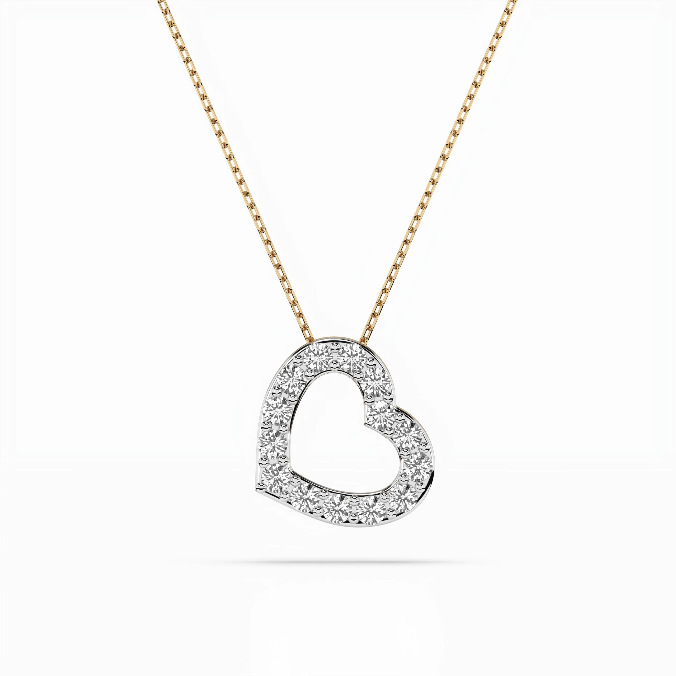 Minimalism Necklace (Round), 0.35 ct — 104-10061