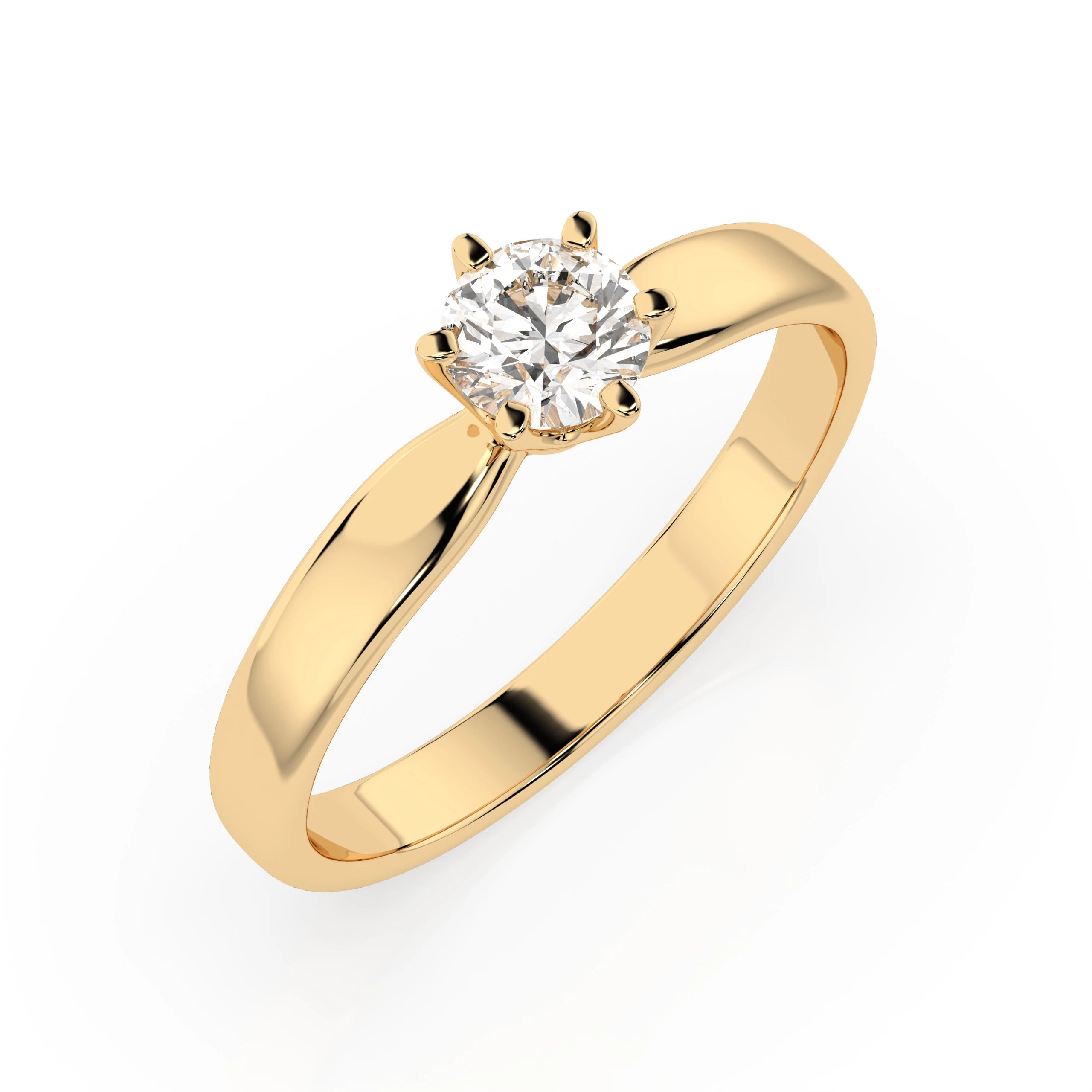Solitaire Ring (Round), 0.3 ct — 101-10040(4.2)