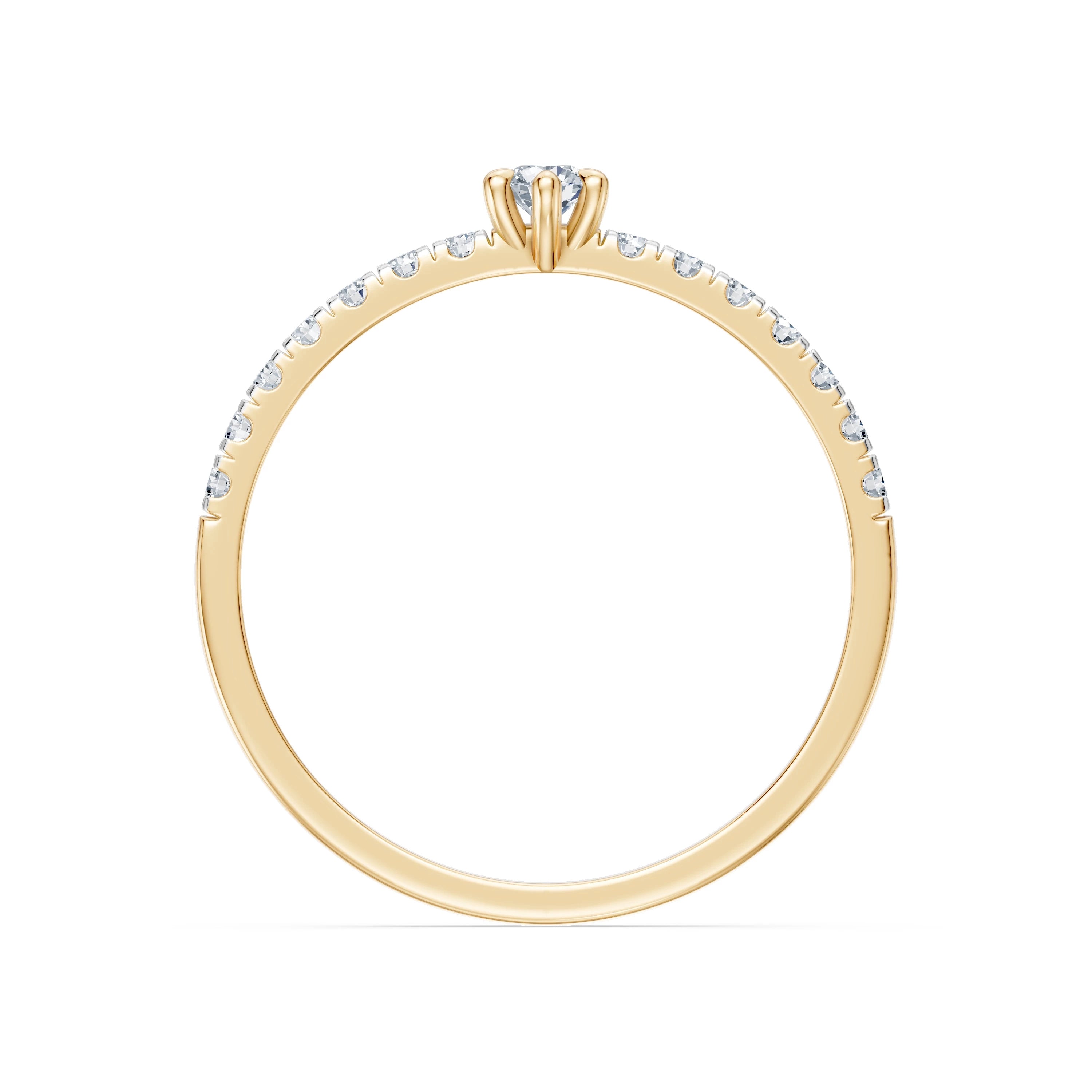 Solitaire Eternity Ring, 0.09 ct — 101-10126/3(2.8)