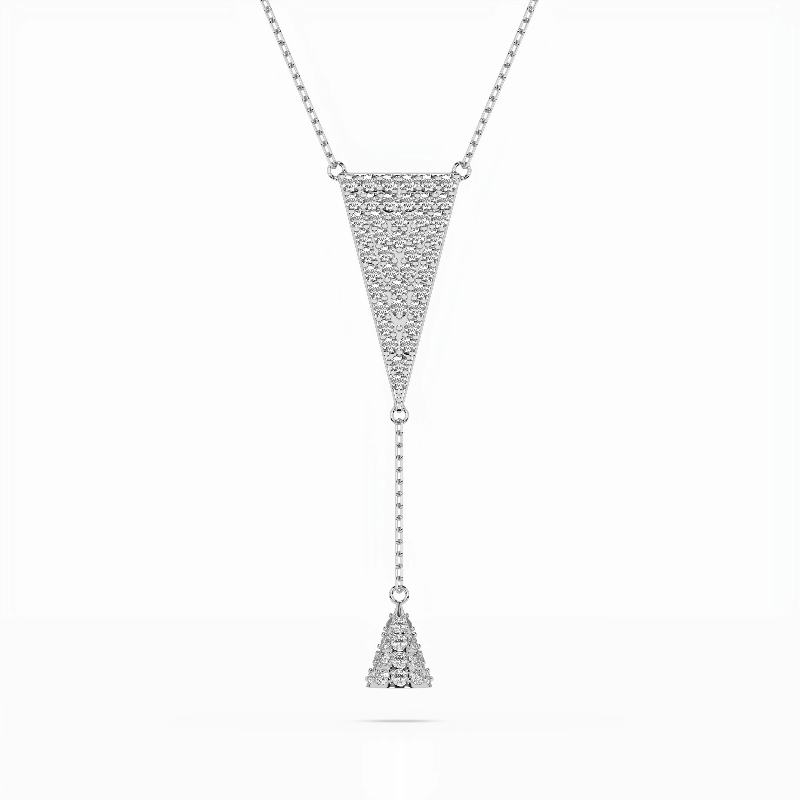 Minimalism Necklace (Round), 0.41 ct — 104-10018/2