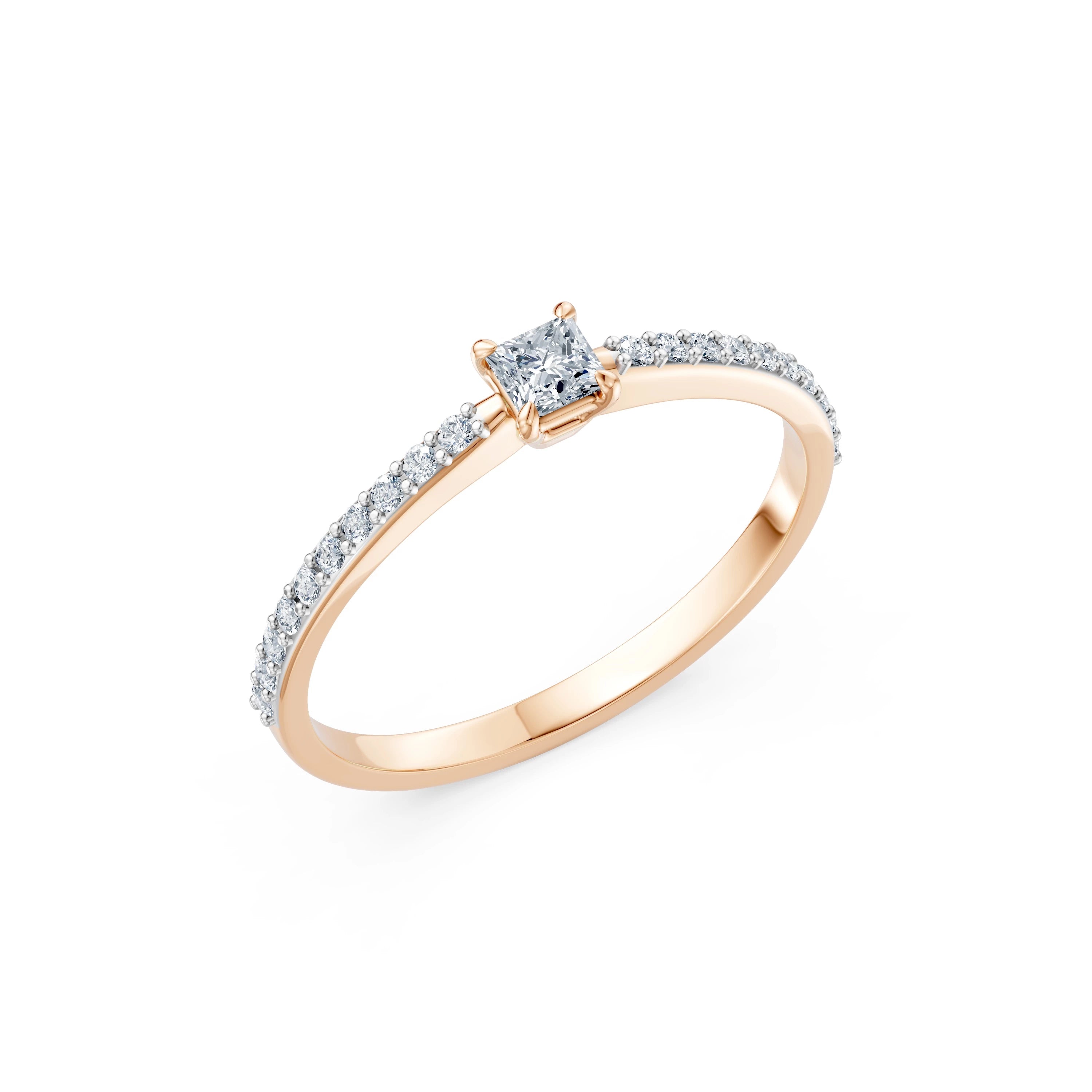 Solitaire Ring, 0.17 ct — 101-10116/2(3.0)PR