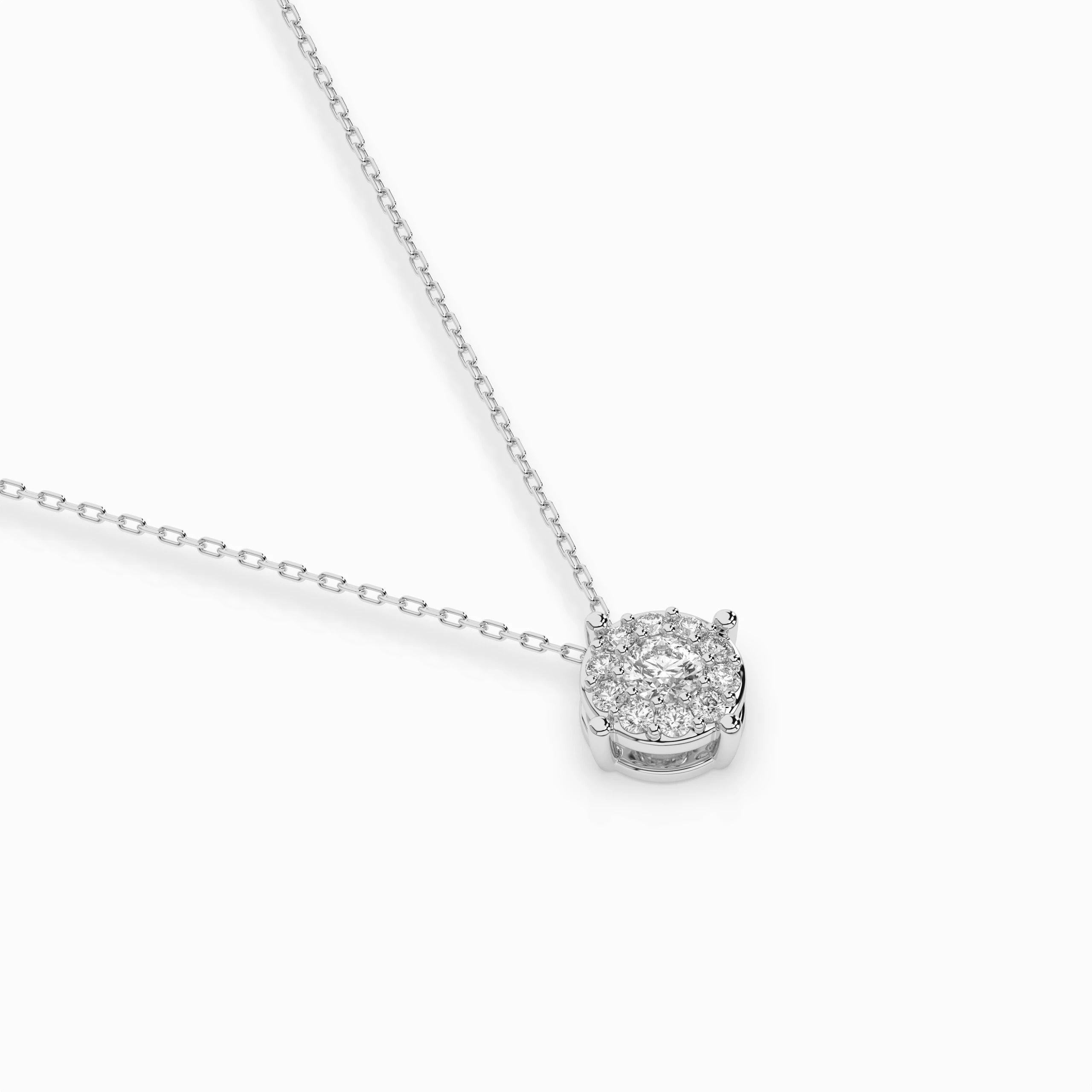 Solitaire Eternity Necklace (Round), 0.1 ct — 104-10001(3.0)