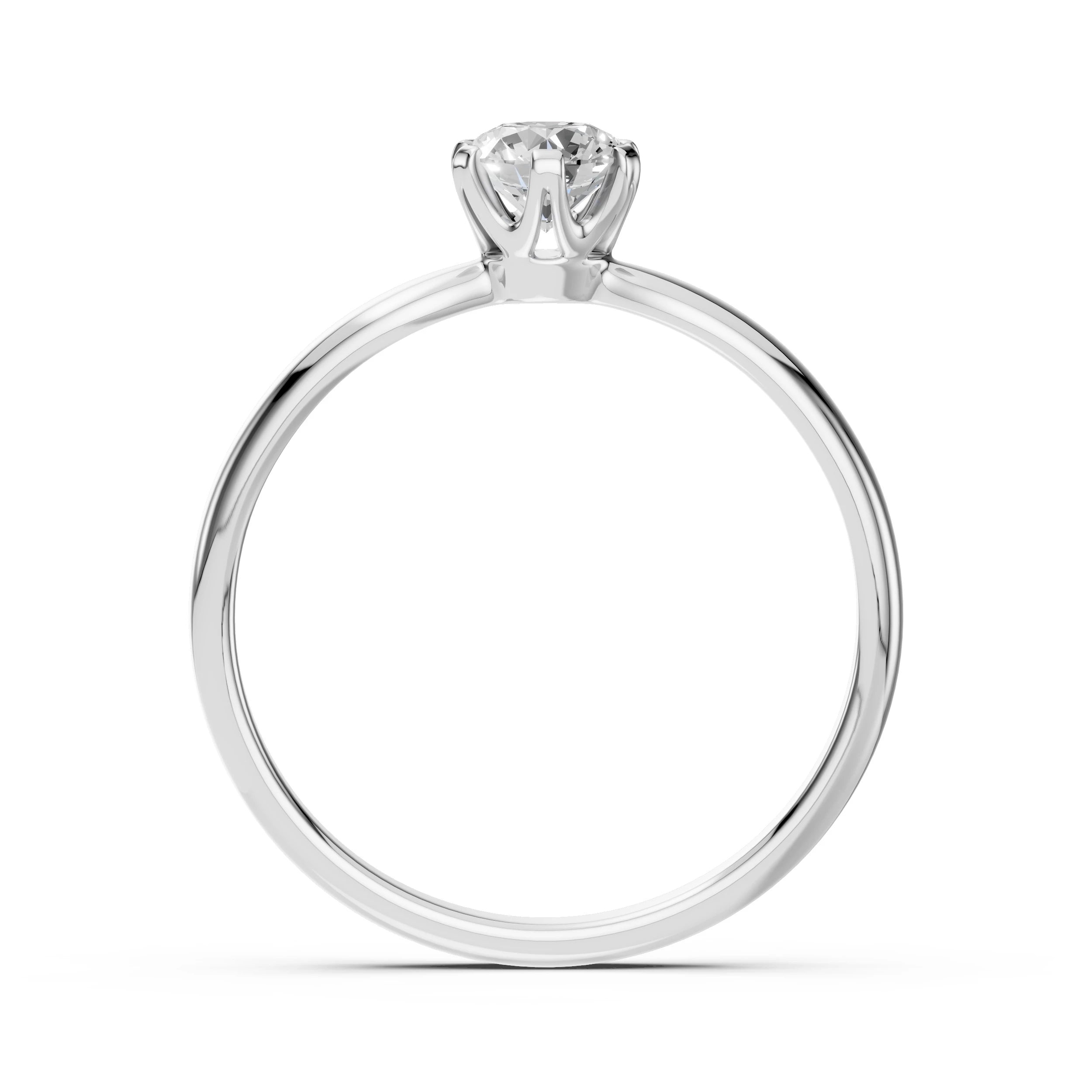 Solitaire Ring (Round), 0.4 ct — 101-10040(4.7)