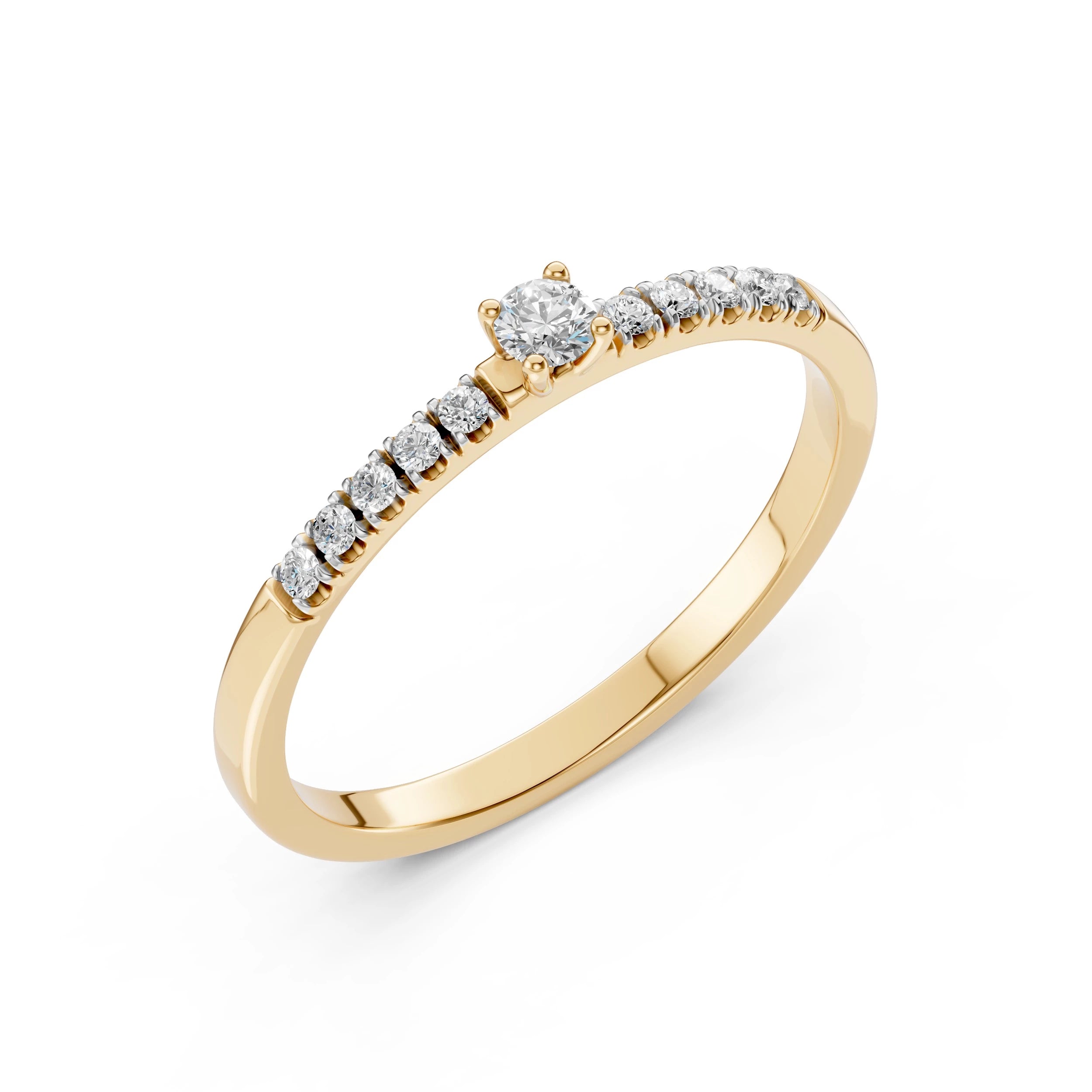 Solitaire Eternity Ring (Round), 0.07 ct — 101-10126/2(2.6)