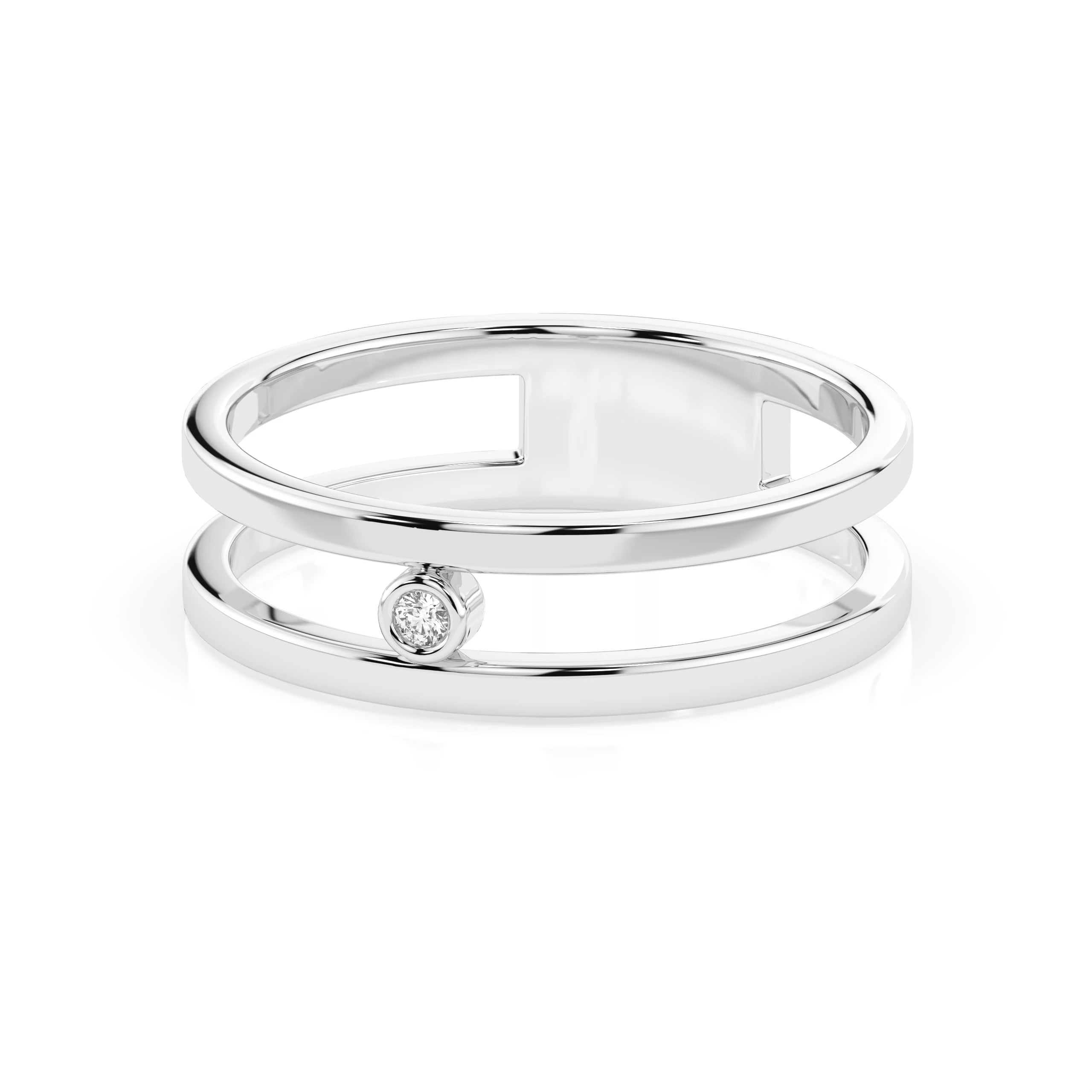 Minimalism Ring (Round), 0.02 ct — 101-10064