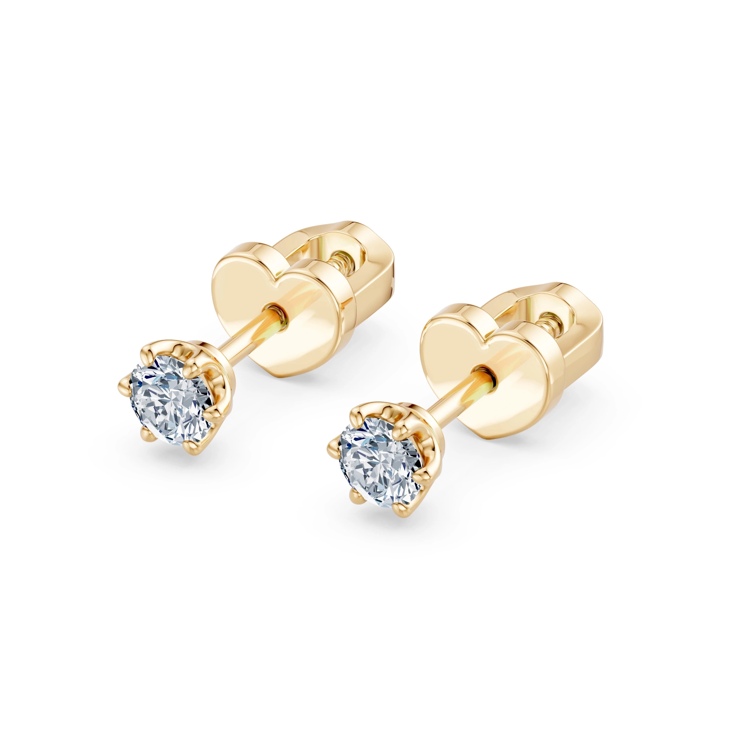Solitaire Butterfly Earring, 0.2 ct — 102-10040/1(3.0)
