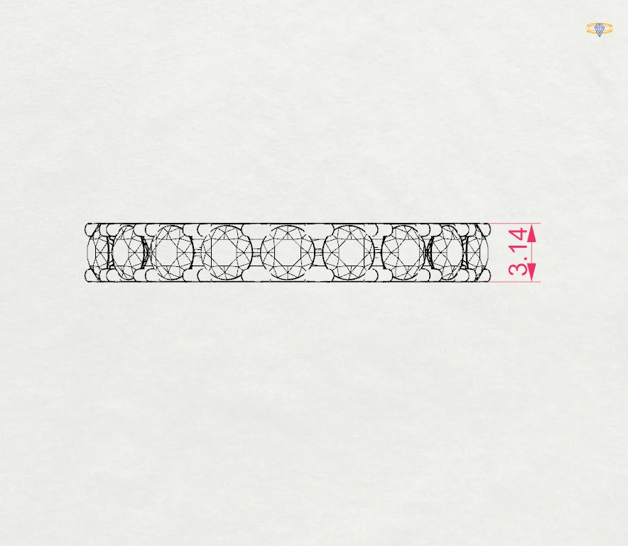 Eternity Ring (Round), 0.78 ct — 101-10044/3