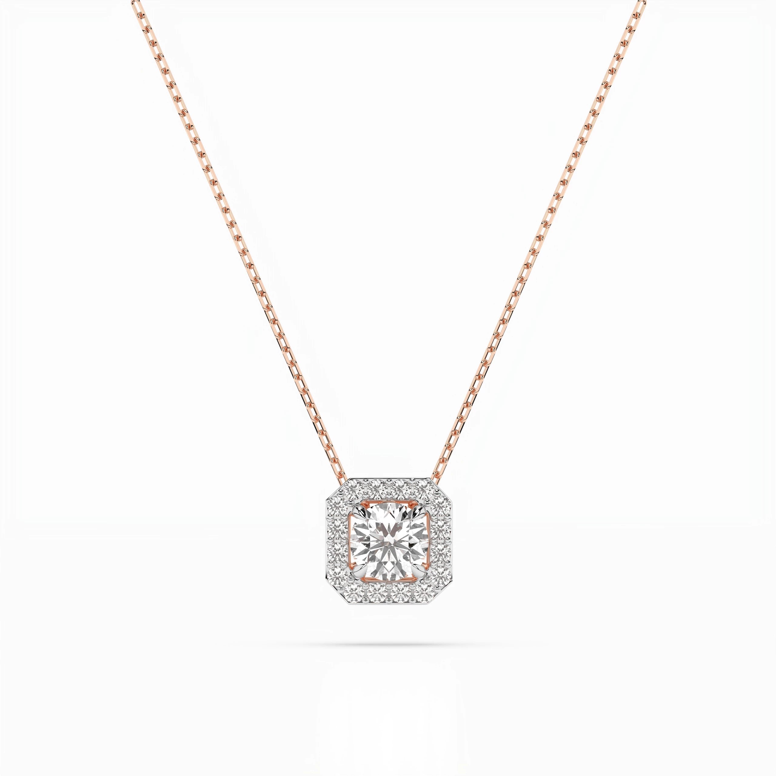Solitaire Eternity Necklace (Round), 0.2 ct — 104-10042(3.7)